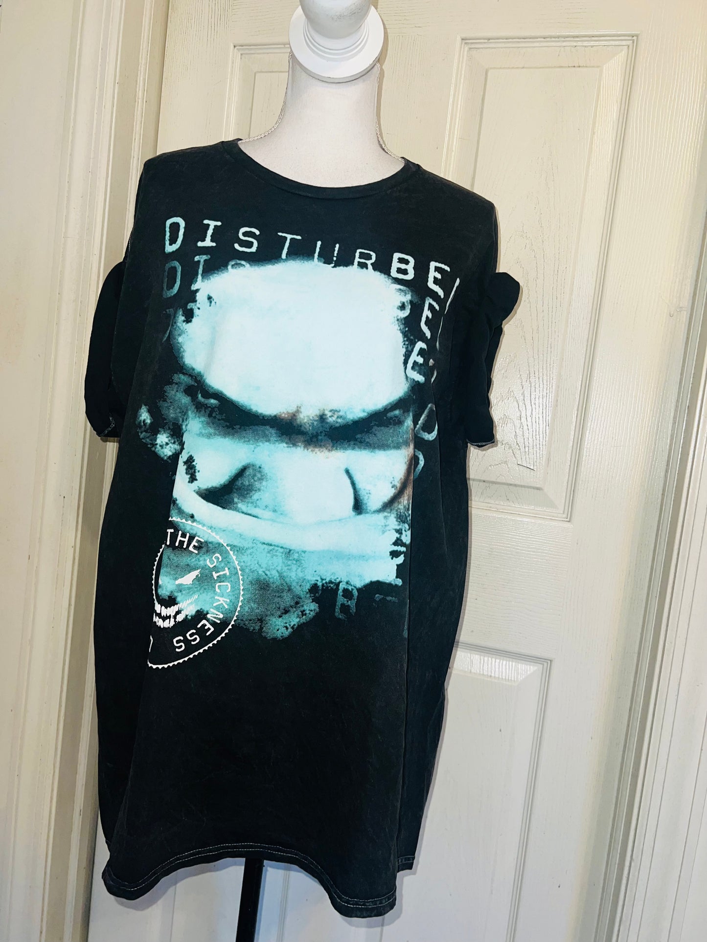 Disturbed Oversized Distressed Tee