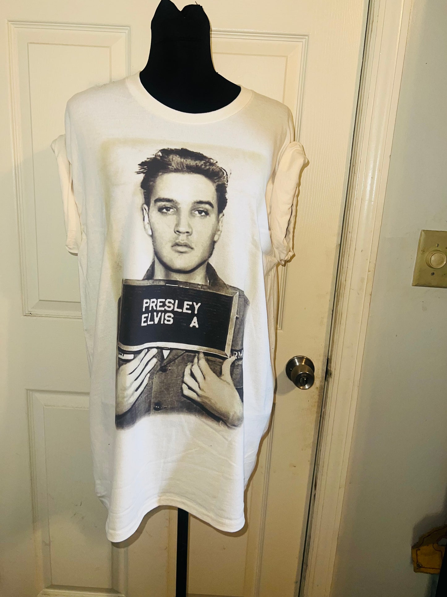 Elvis Oversized Distressed Tee