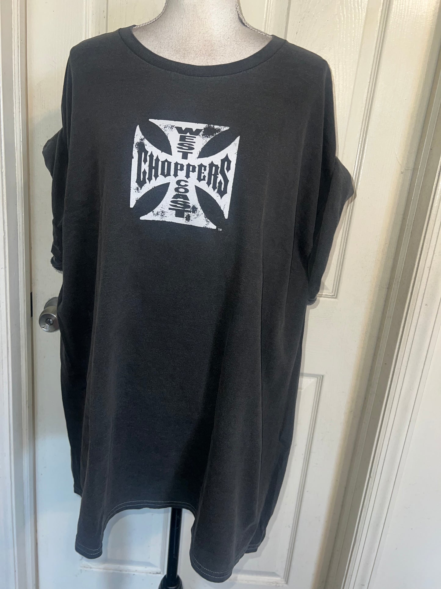 West Coast Choppers Double Sided Oversized Distressed Tee
