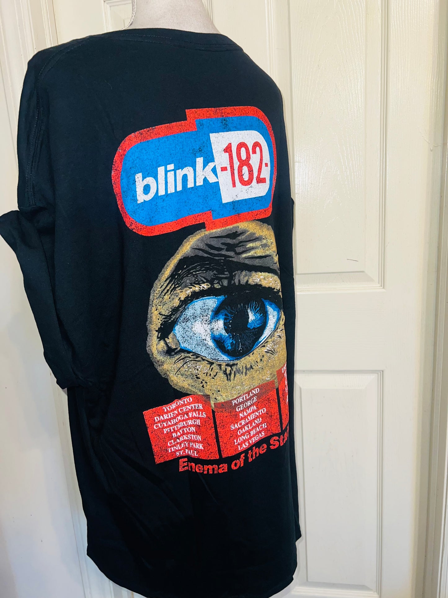 Blink 182 Double Sided Oversized Distressed Tee