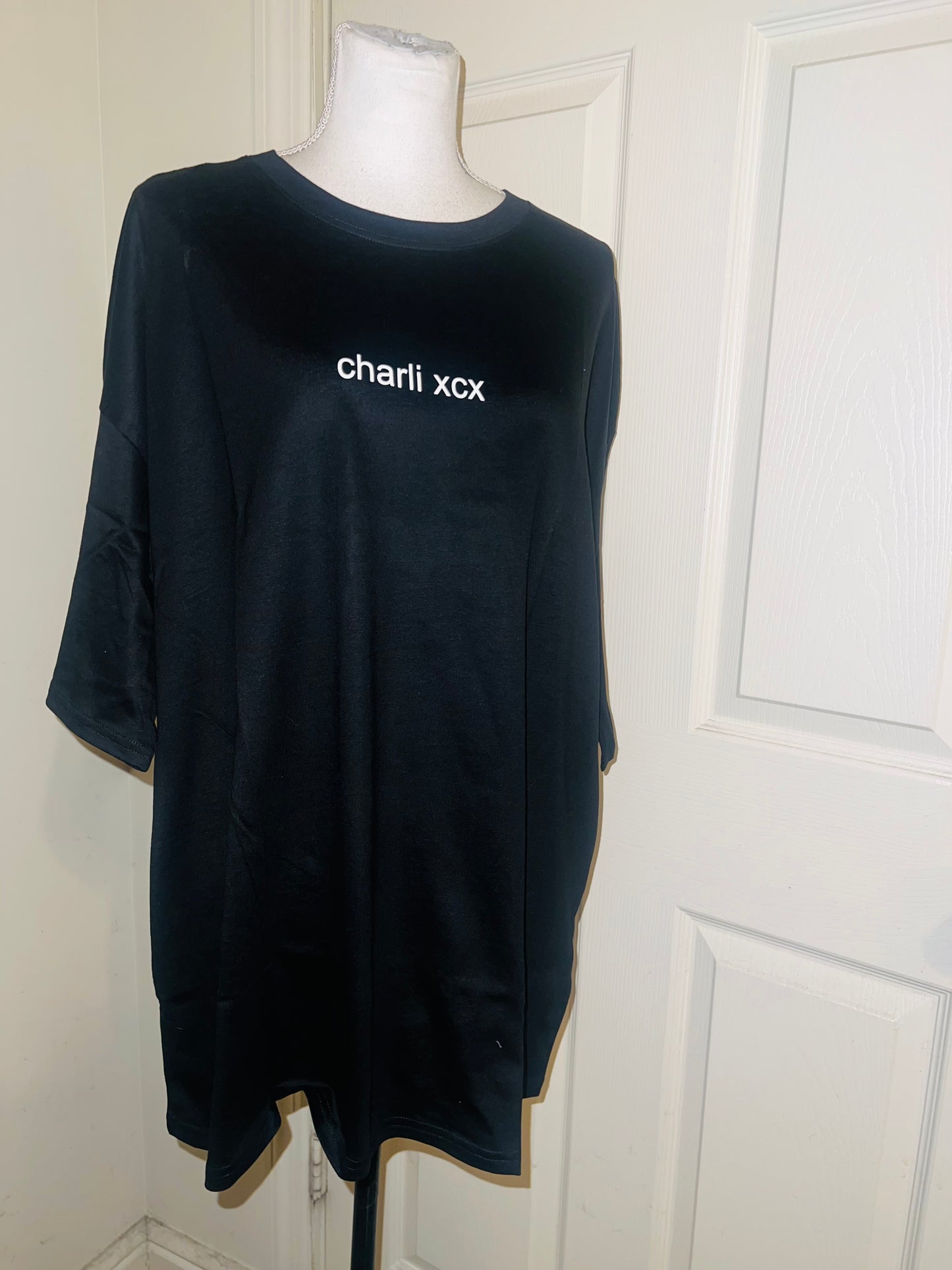 Charli XCX Double Sided Oversized Distressed Tee