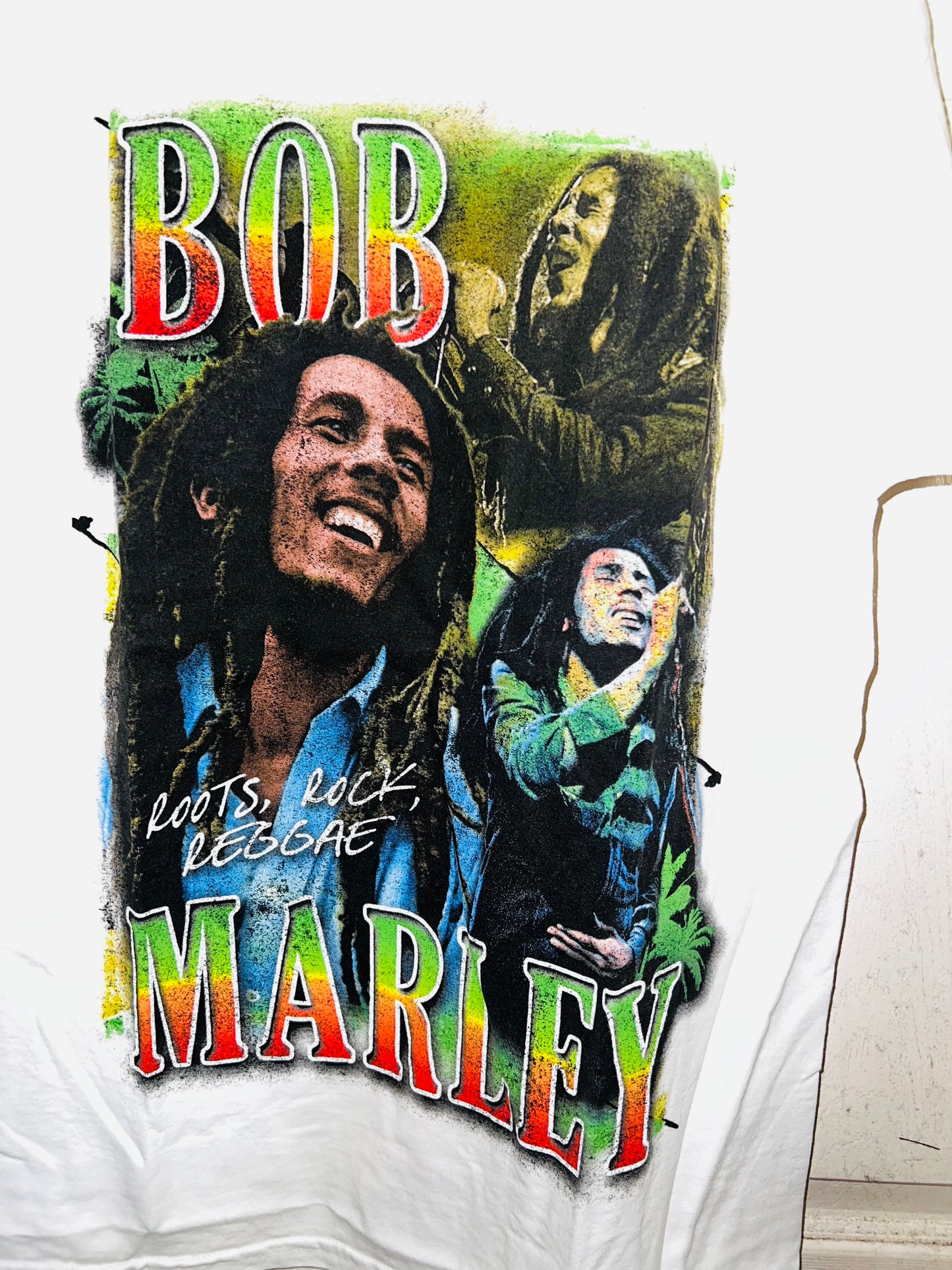 Bob Marley Oversized Distressed Tee