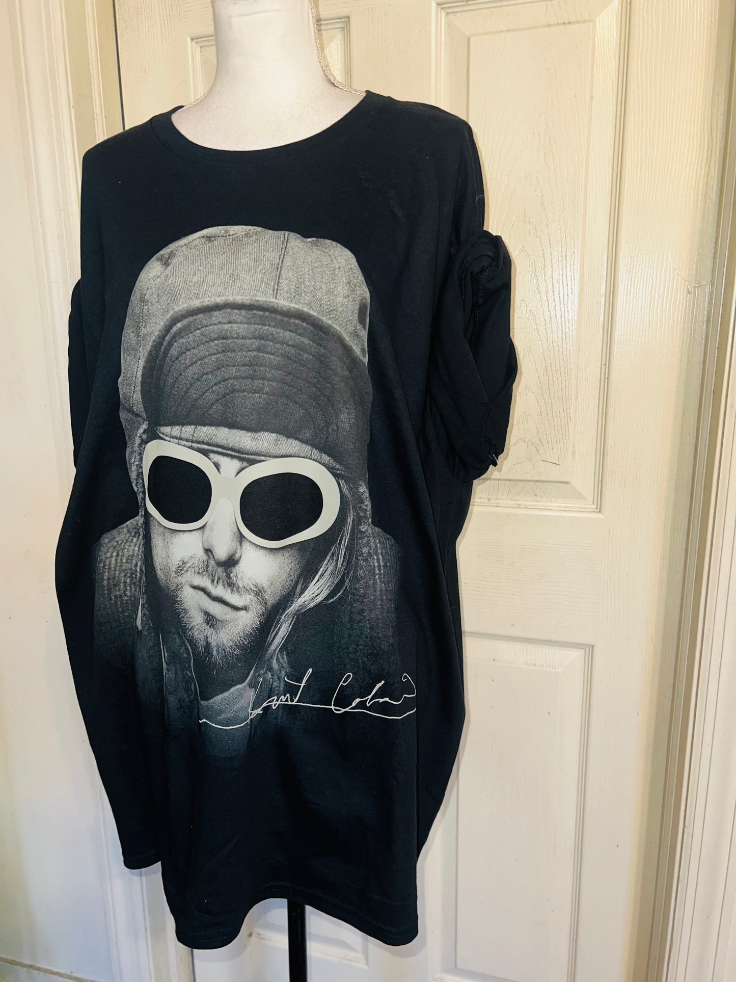 Kurt Cobain Oversized Distressed Tee