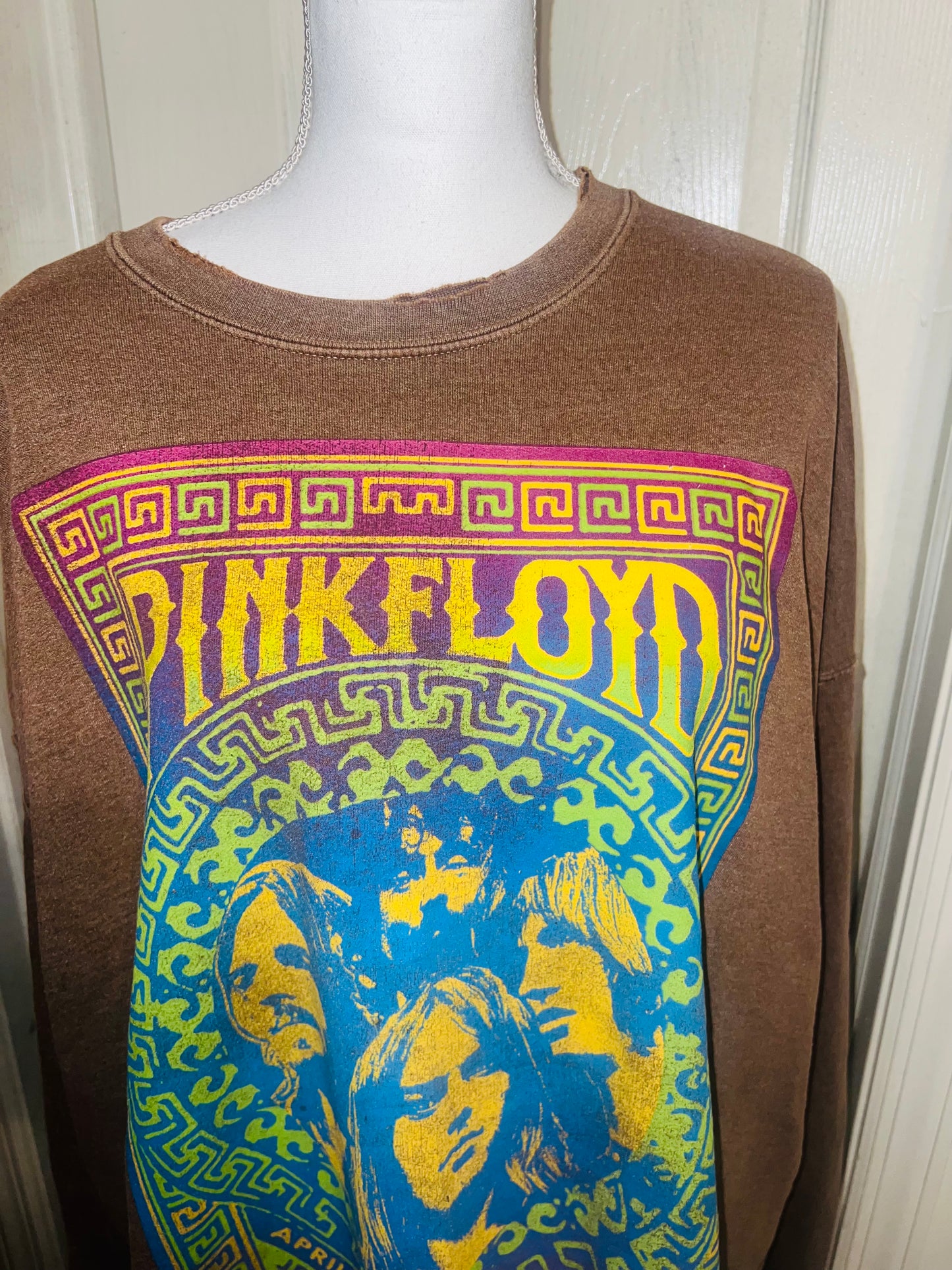 Pink Floyd Oversized Distressed Sweatshirt