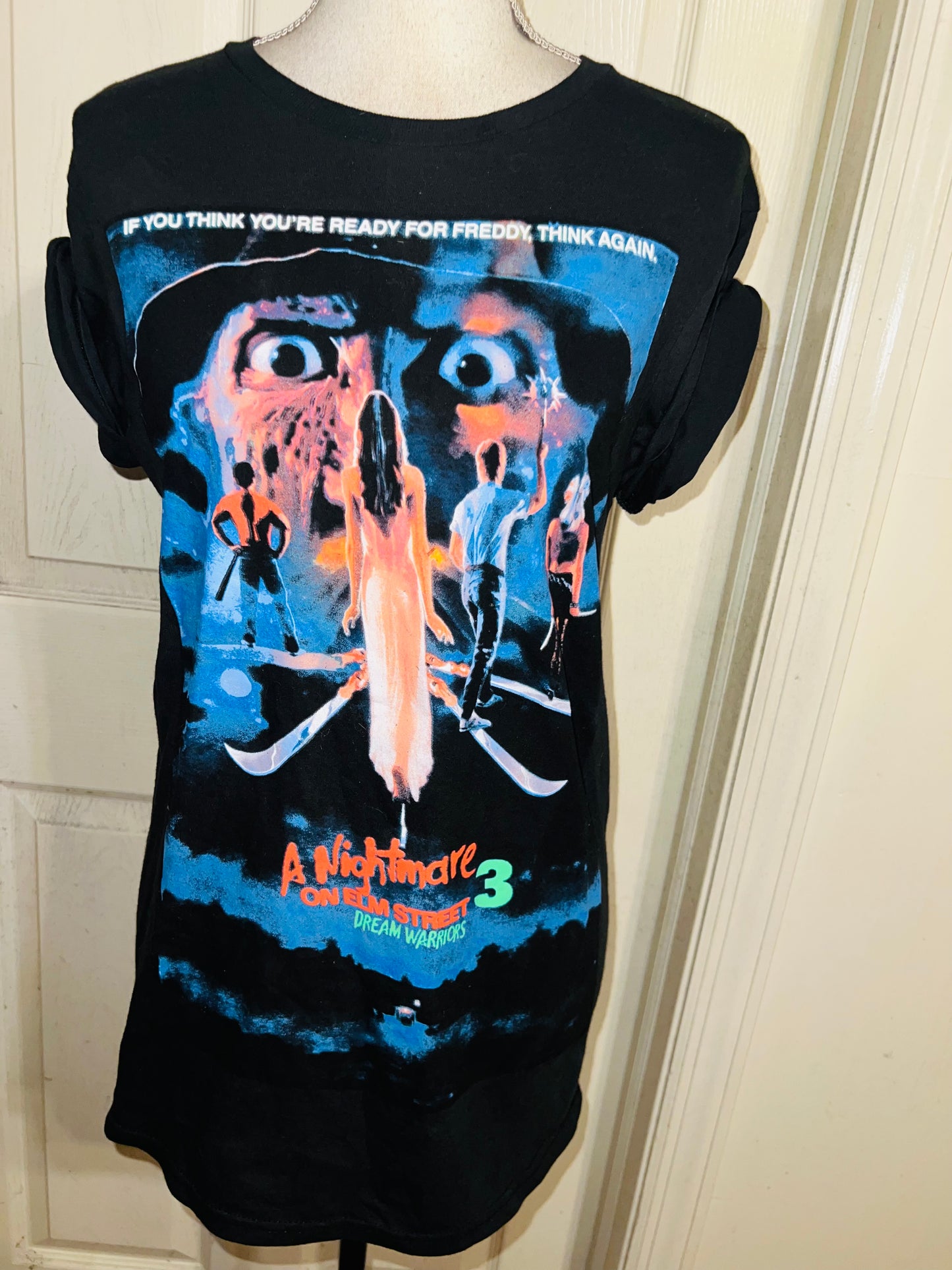 Nightmare On Elm Street Oversized Vintage Distressed Tee