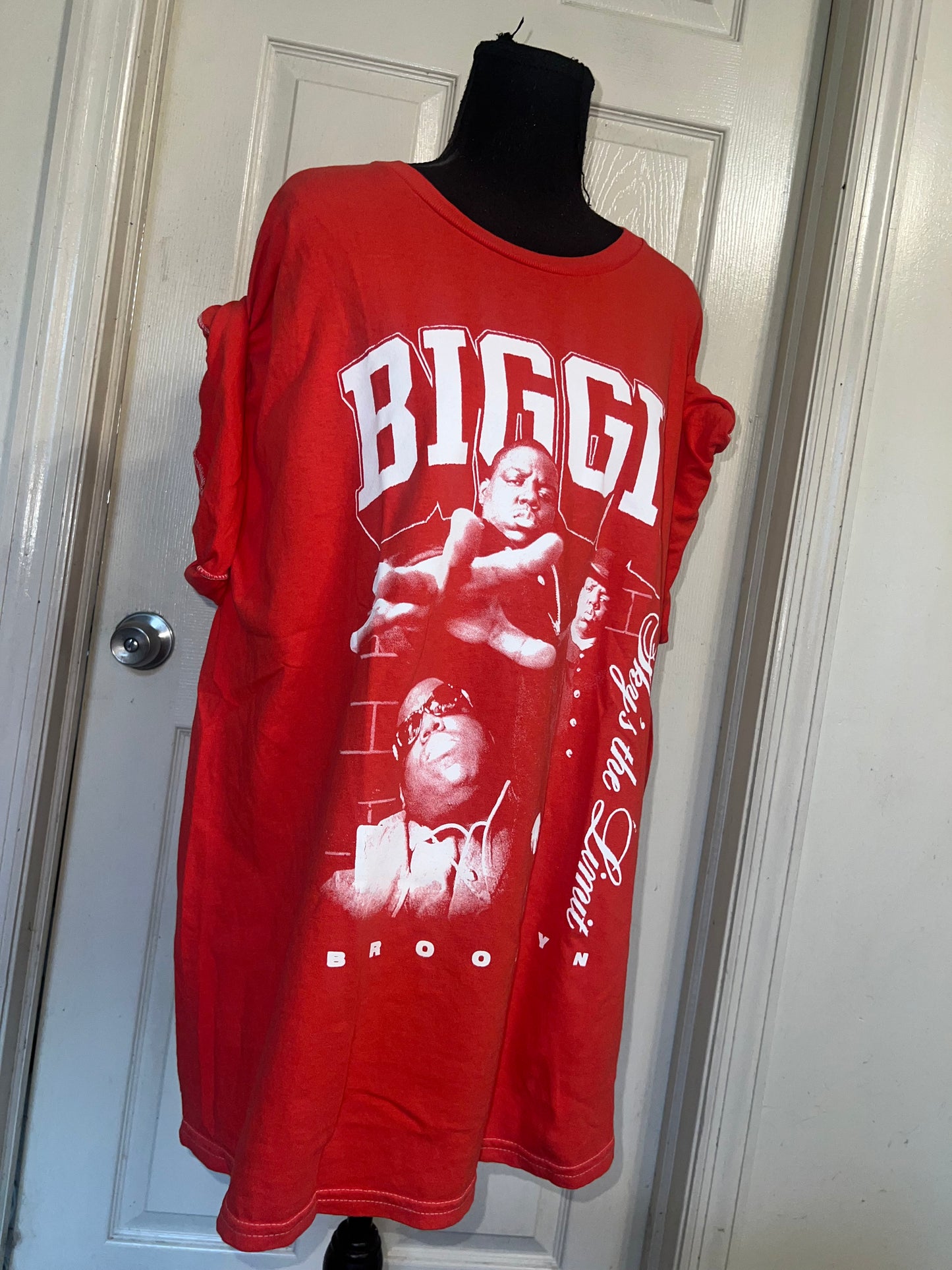Biggie Smalls Oversized Distressed Tee