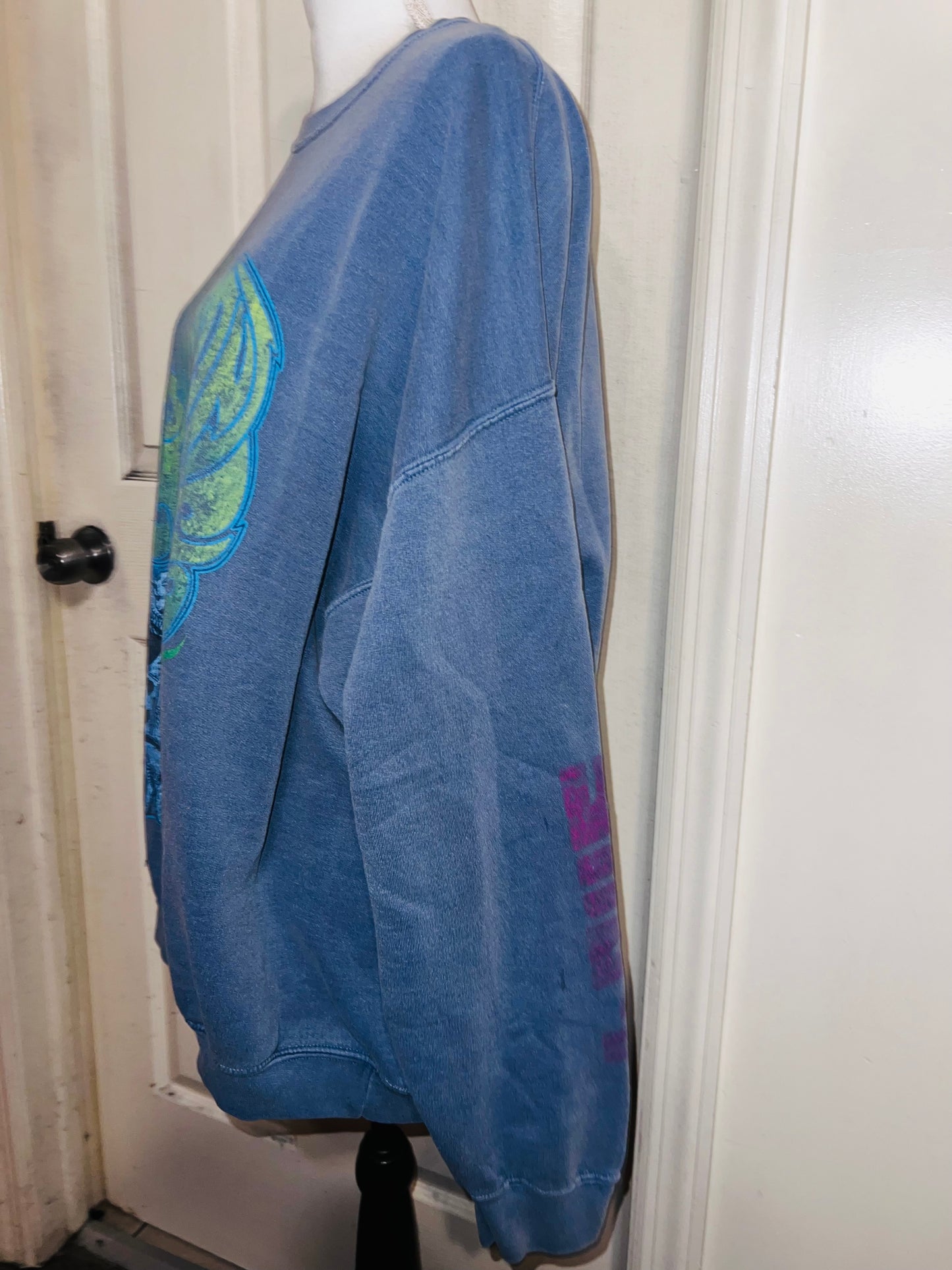 Jefferson Airplane Oversized Distressed Sweatshirt