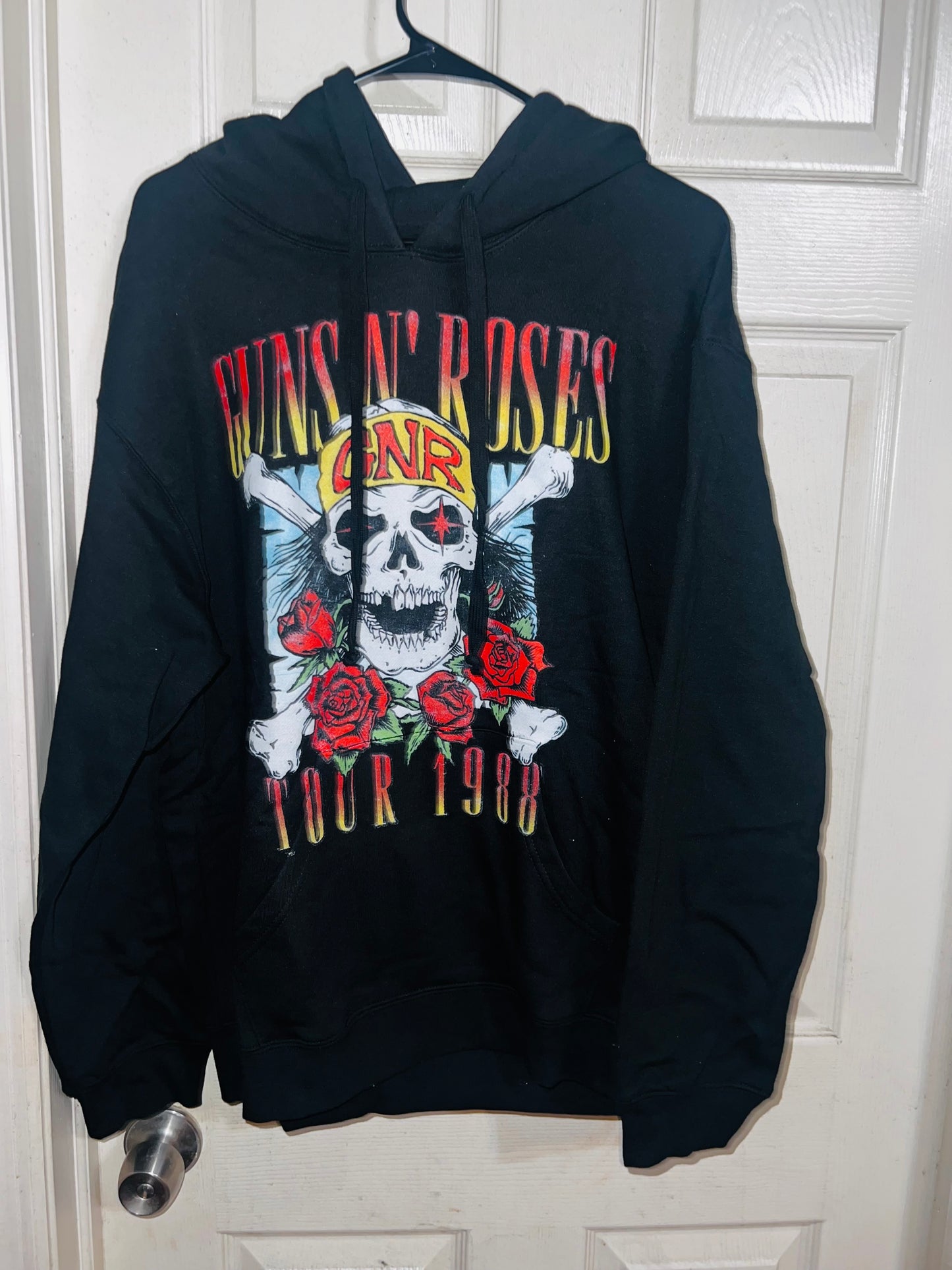 Guns n Roses Tour Oversized Drawstring Sweatshirt