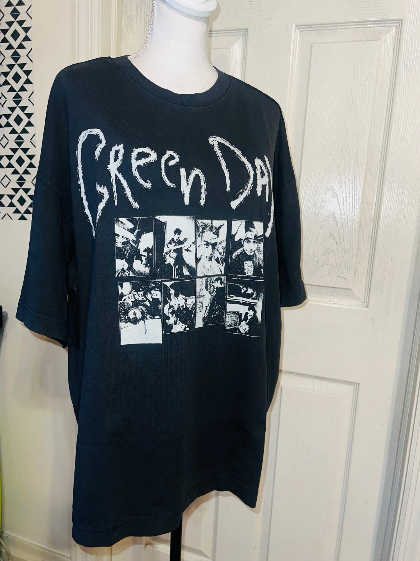 Green Day Oversized Distressed Tee