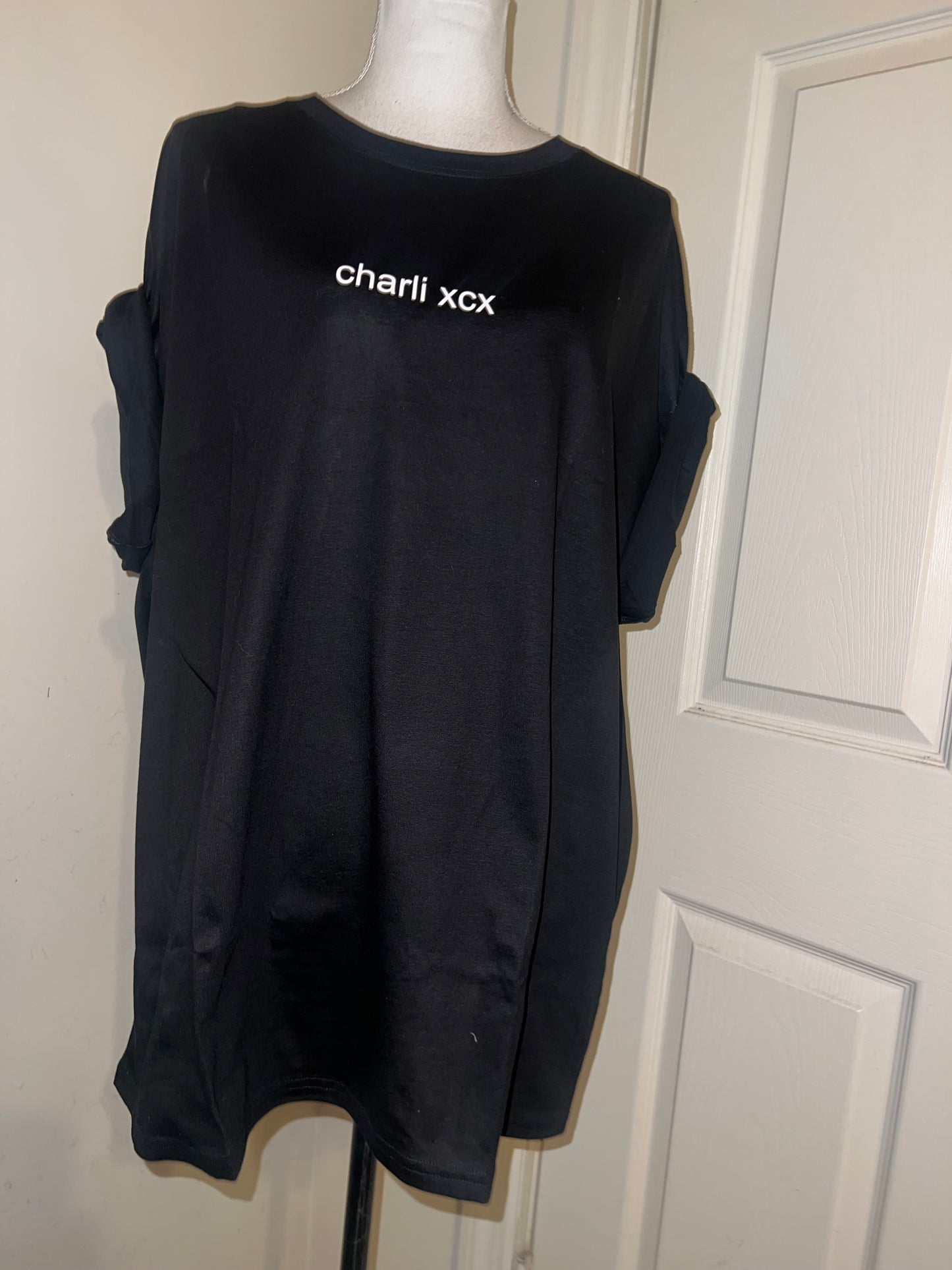 Charli XCX Double Sided Oversized Distressed Tee