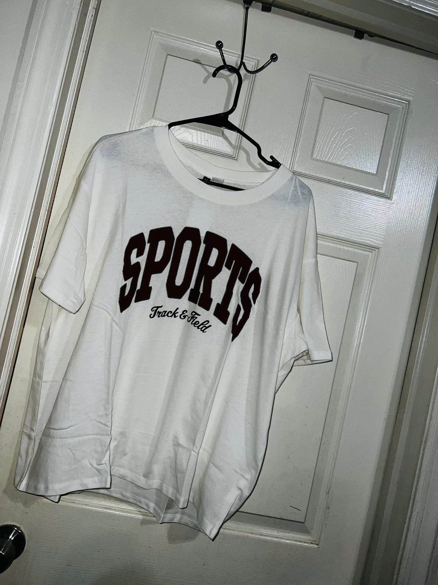 Sports Oversized Distressed Tee