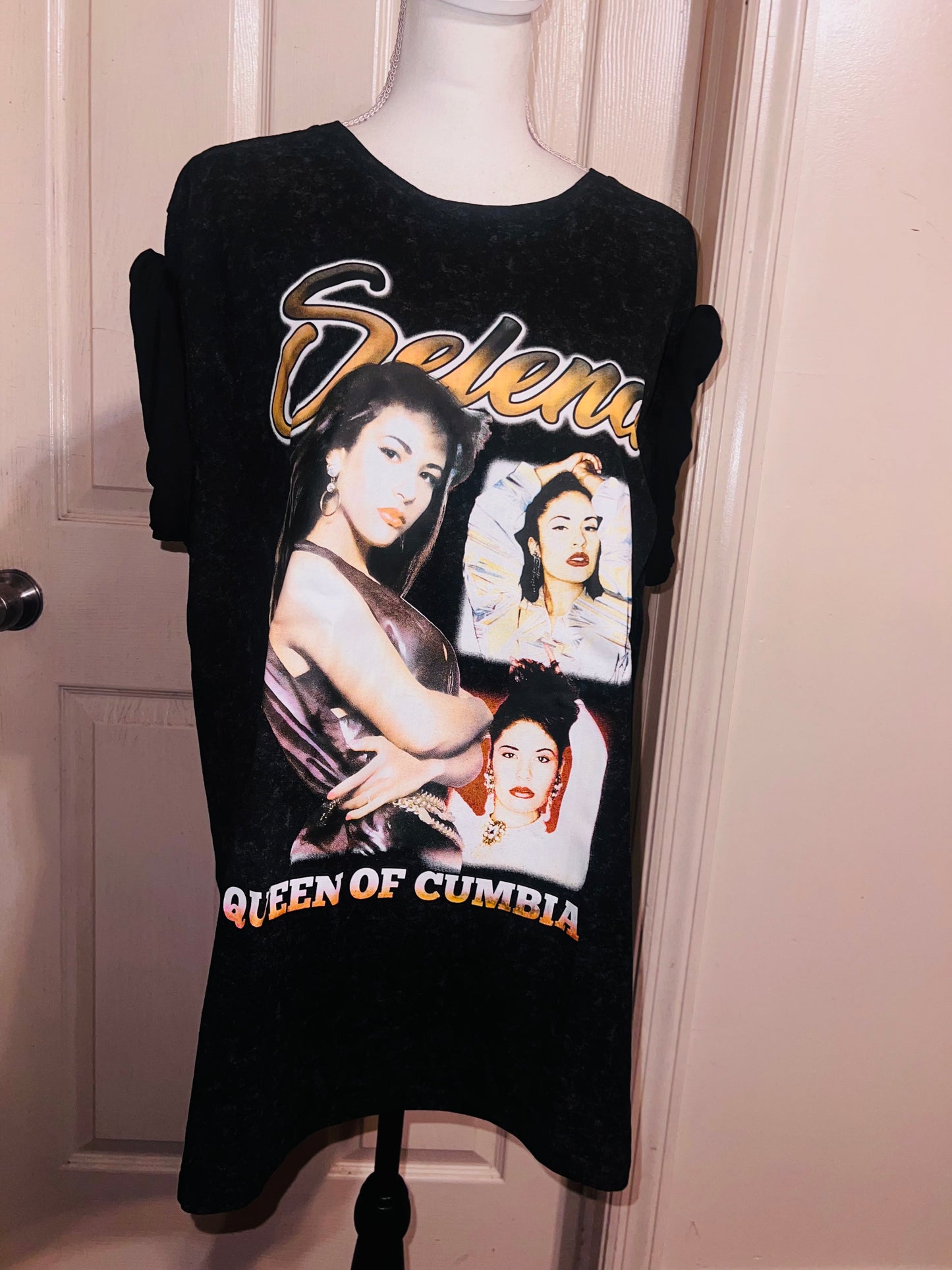Selena Double Sided Oversized Distressed Tee