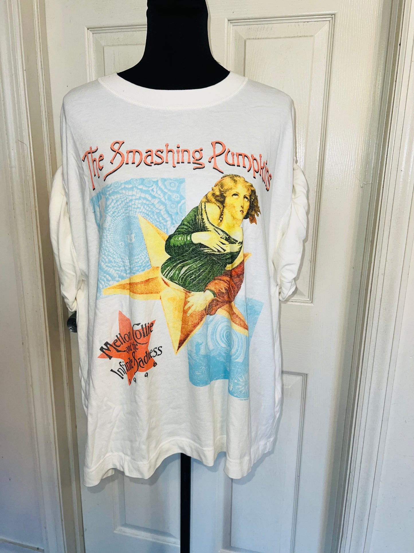 The Smashing Pumpkins Double Sided Oversized Distressed Tee