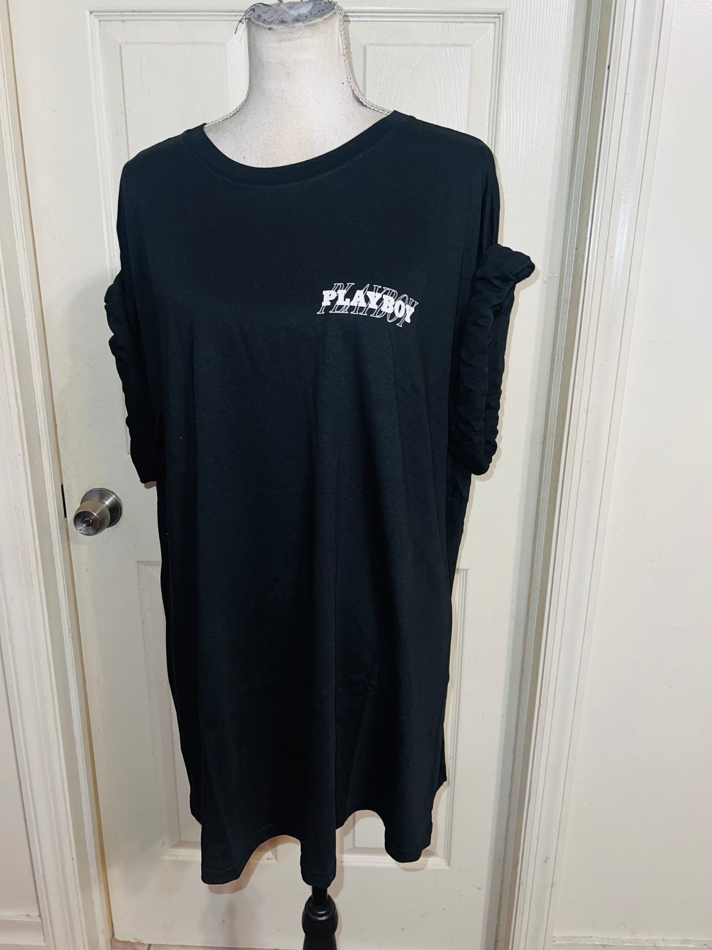 Playboy Double Sides Oversized Distressed Tee