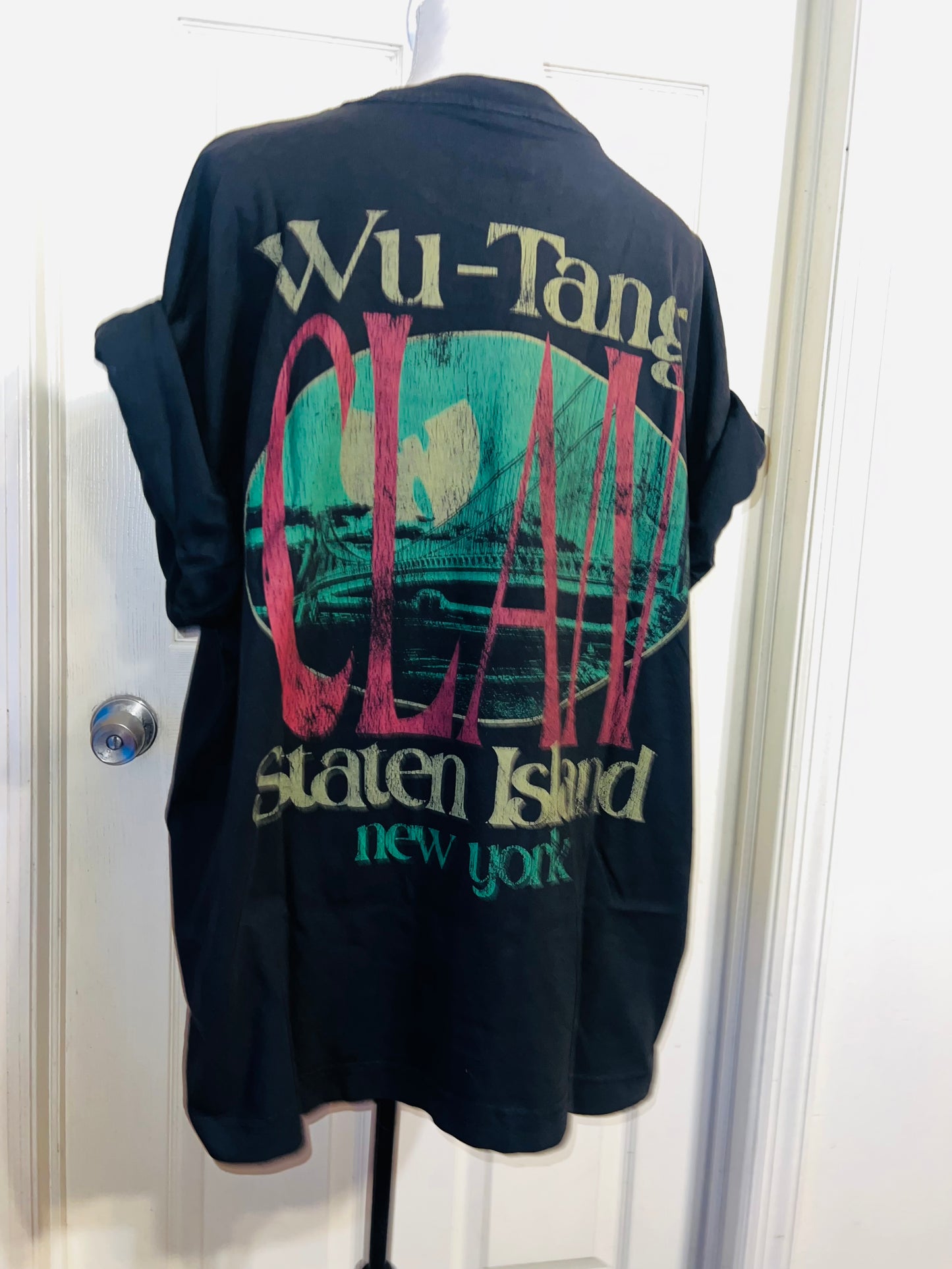 Wu-Tang Clan Double Sided Oversized Distressed Tee