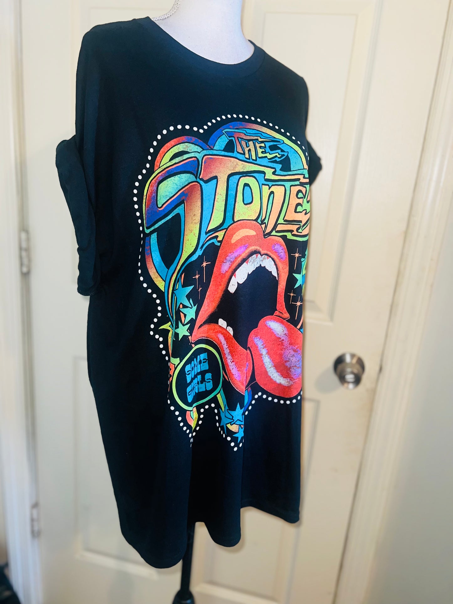 Rolling Stones Oversized Distressed Tee
