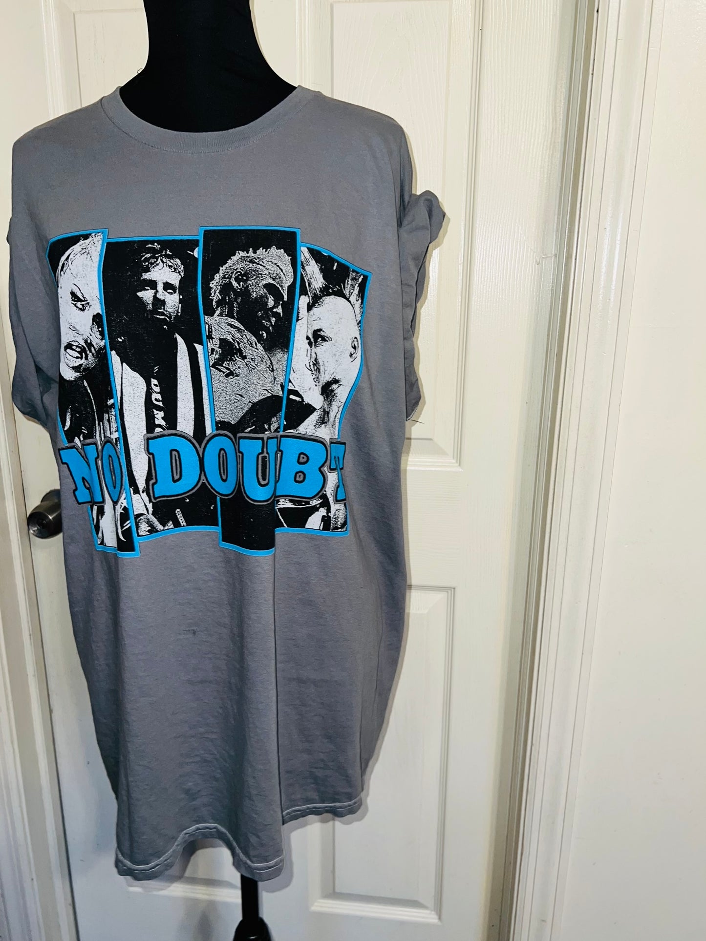 No Doubt Oversized Distressed Tee