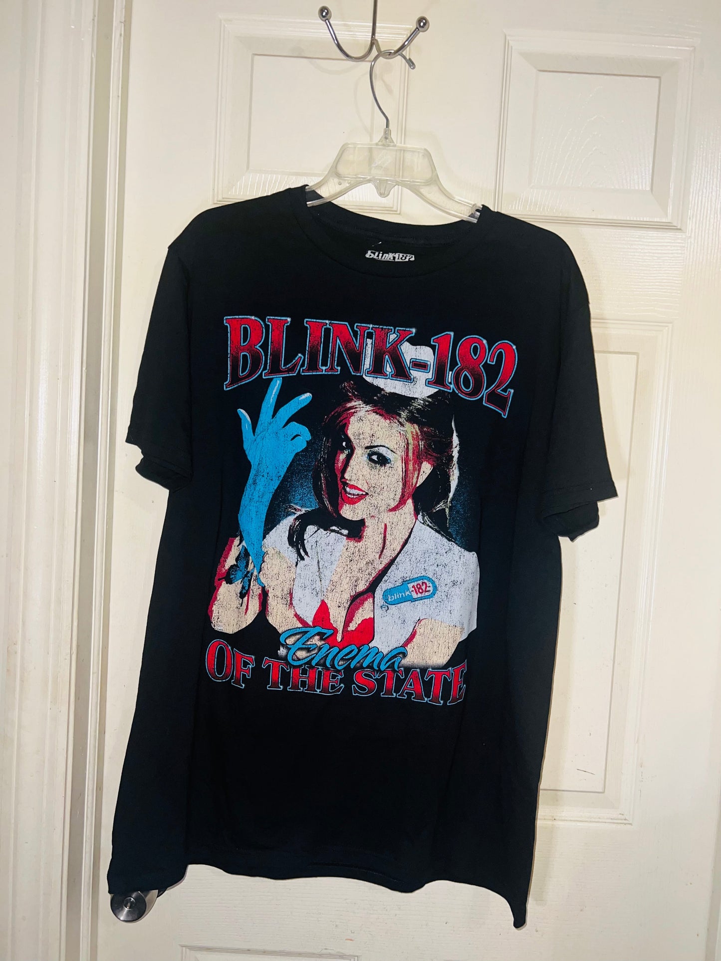 Blink 182 Oversized Distressed Tee