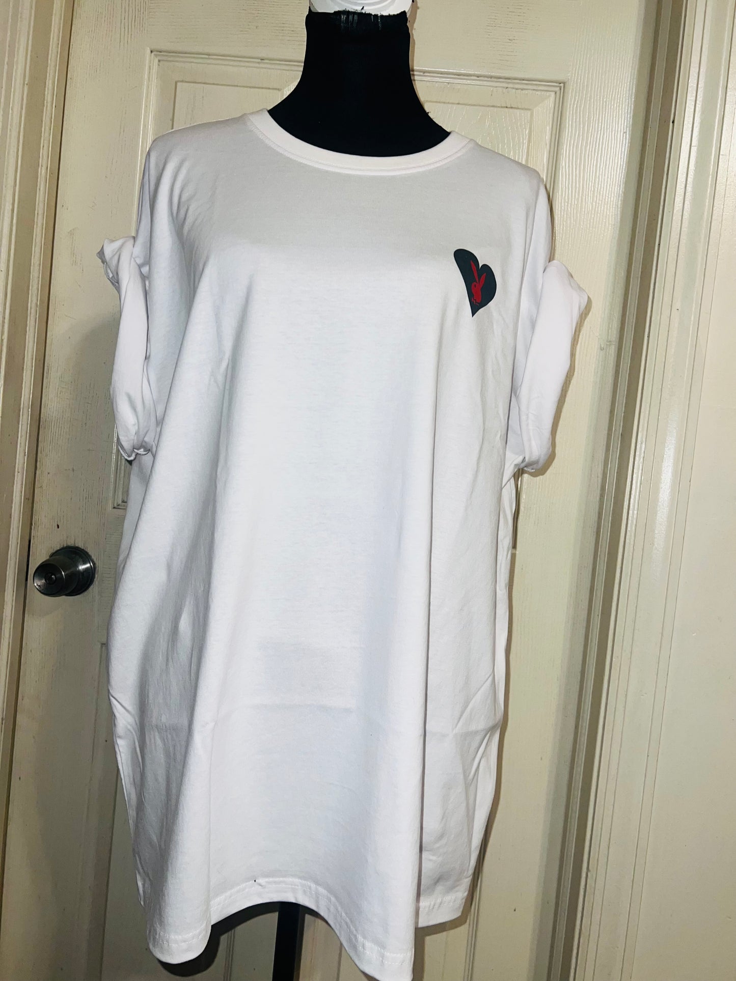 Playboy Double Sided Oversized Distressed Tee
