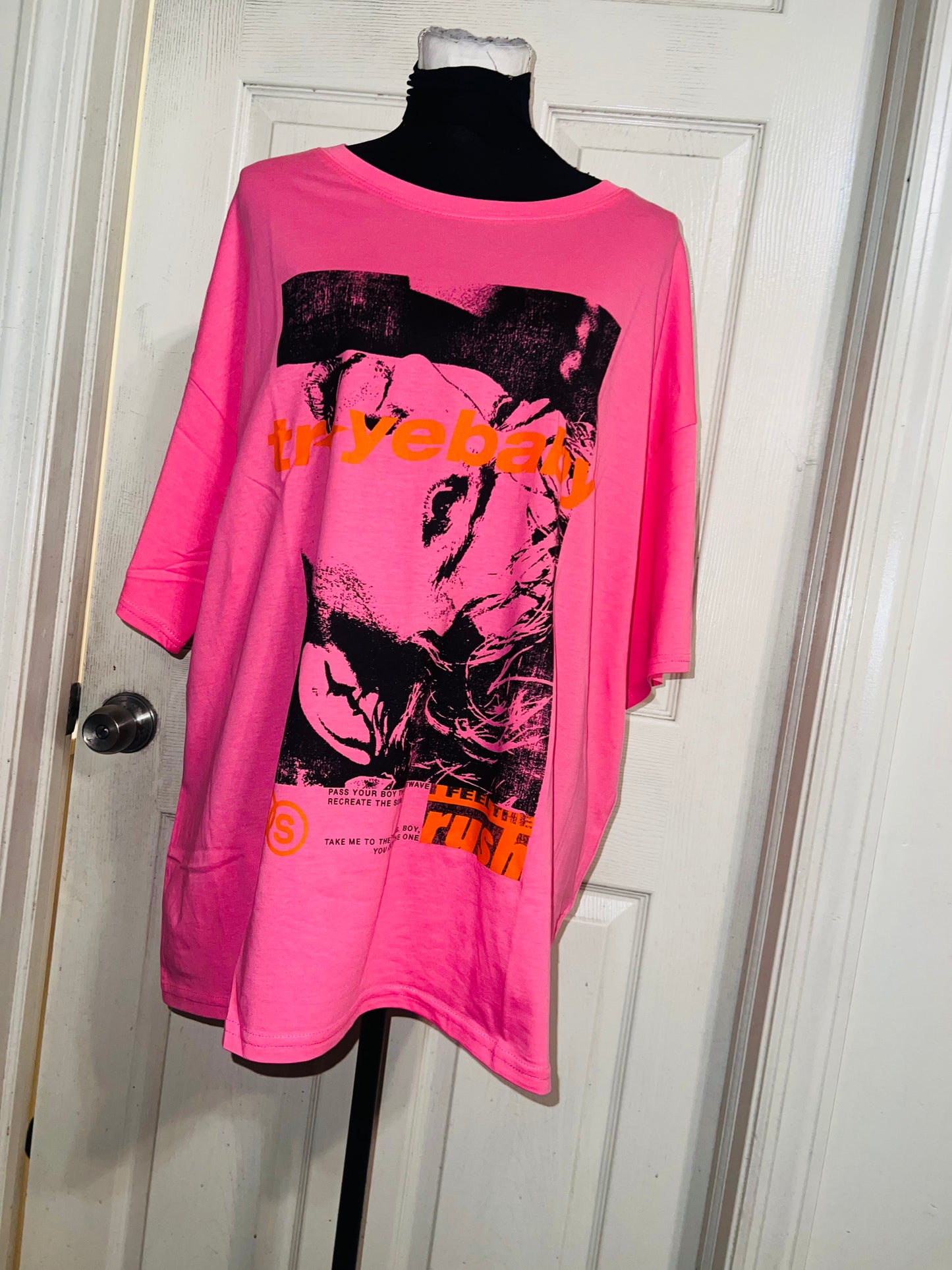 Troye Sivan Oversized Distressed Tee