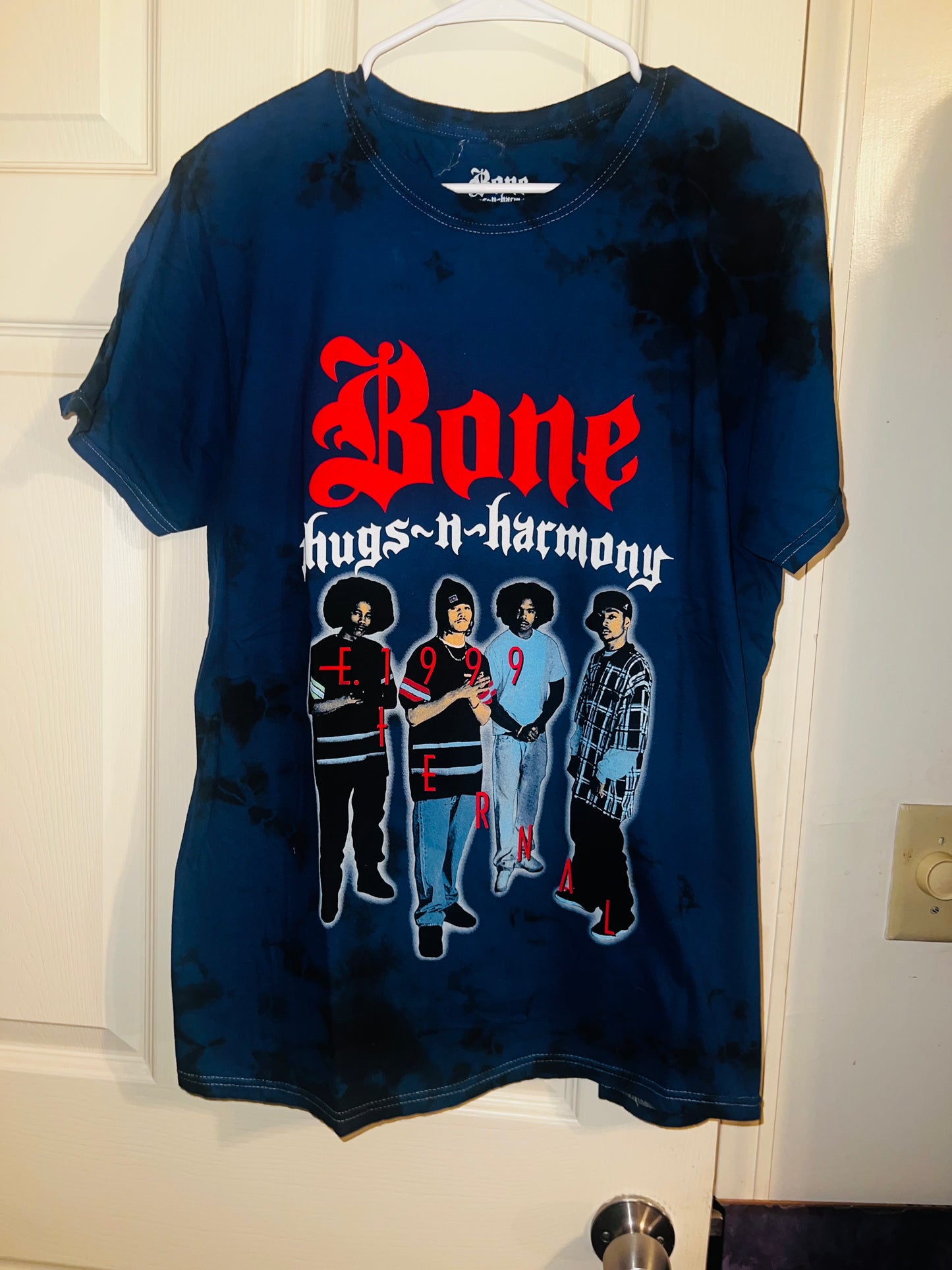 Bone Thugs n Harmony Tie Dyed Oversized Distressed Tee