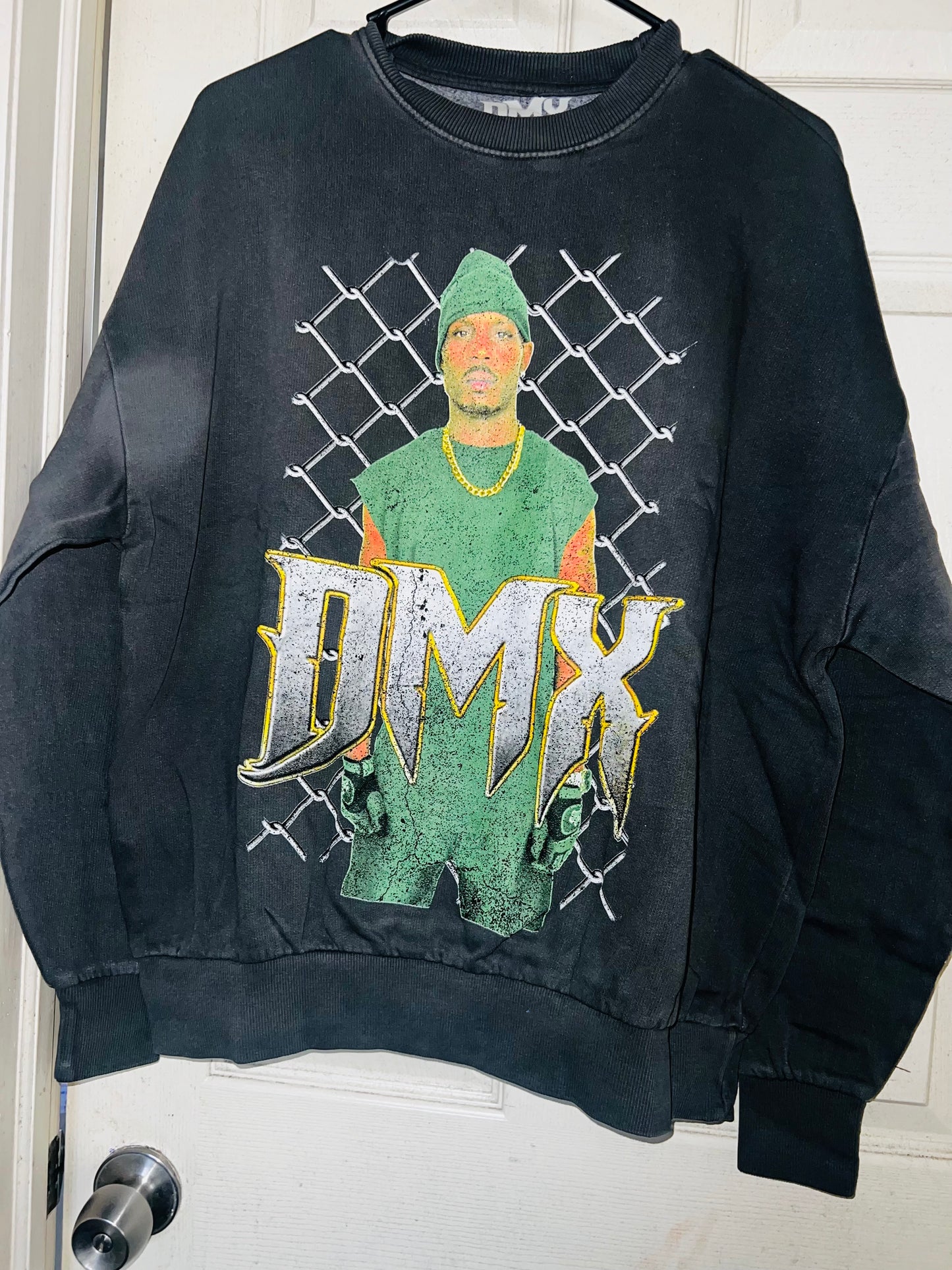 DMX Oversized Distressed Sweatshirt