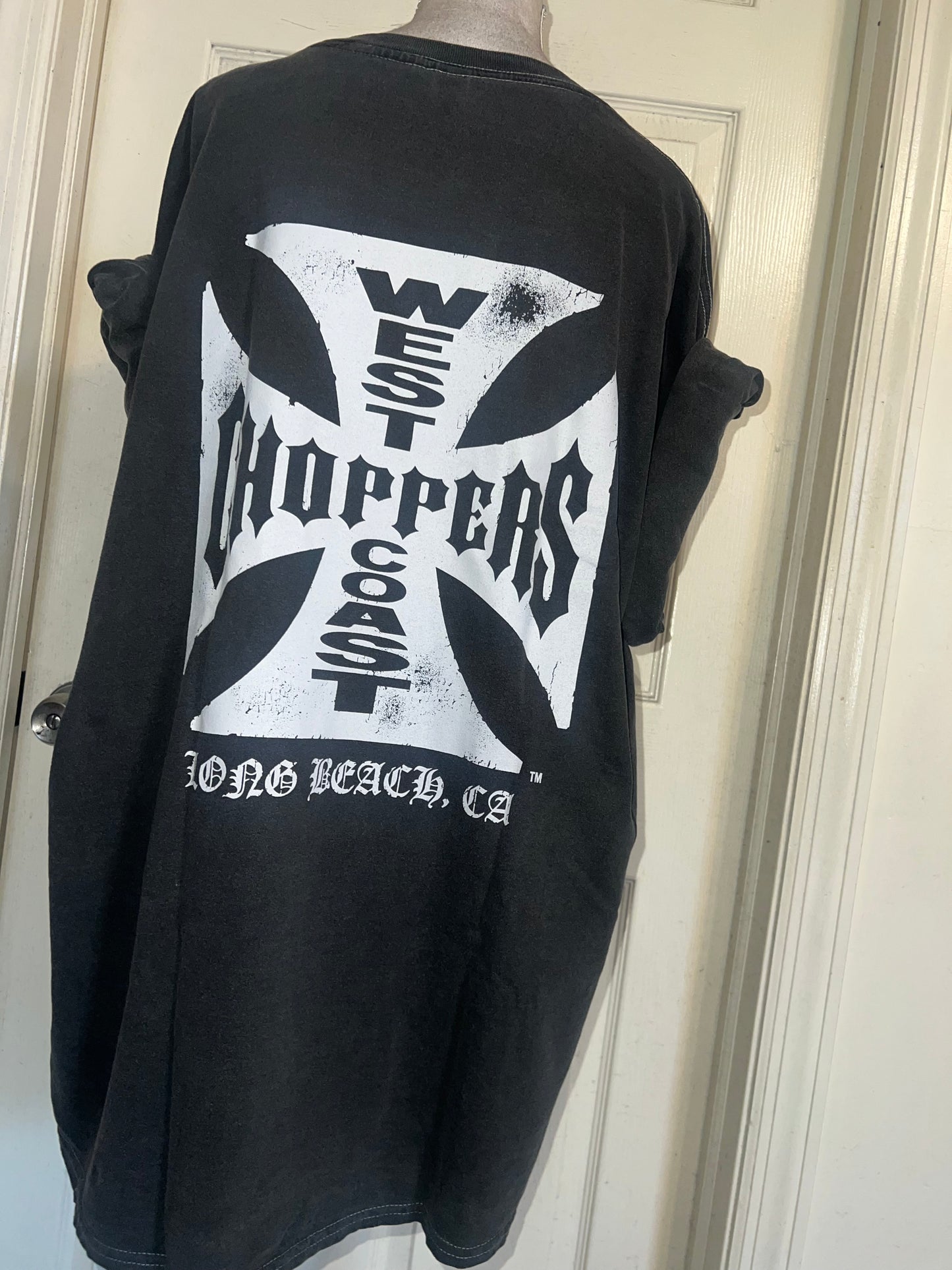 West Coast Choppers Double Sided Oversized Distressed Tee