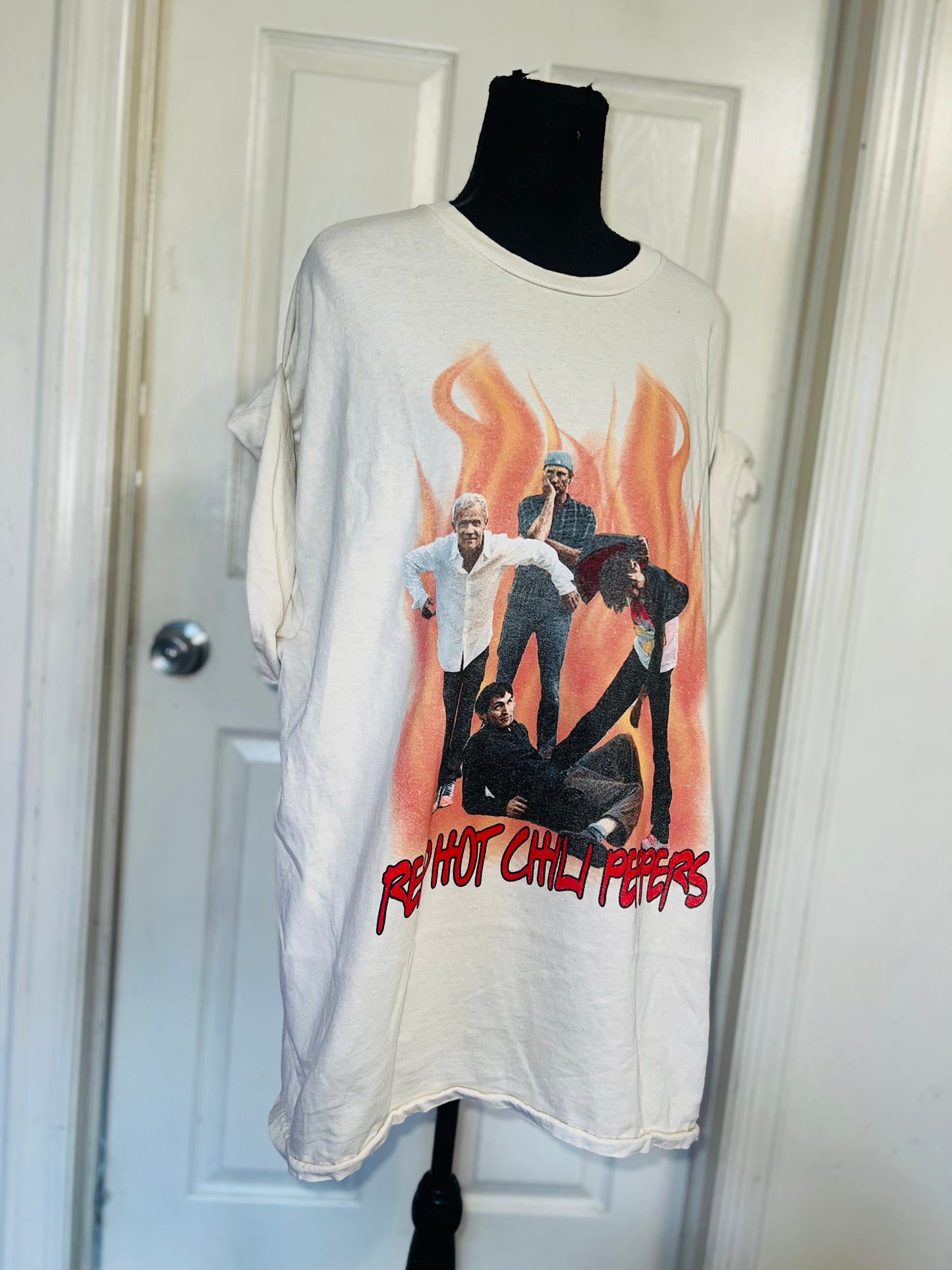 Red Hot Chili Peppers Oversized Distressed Tee