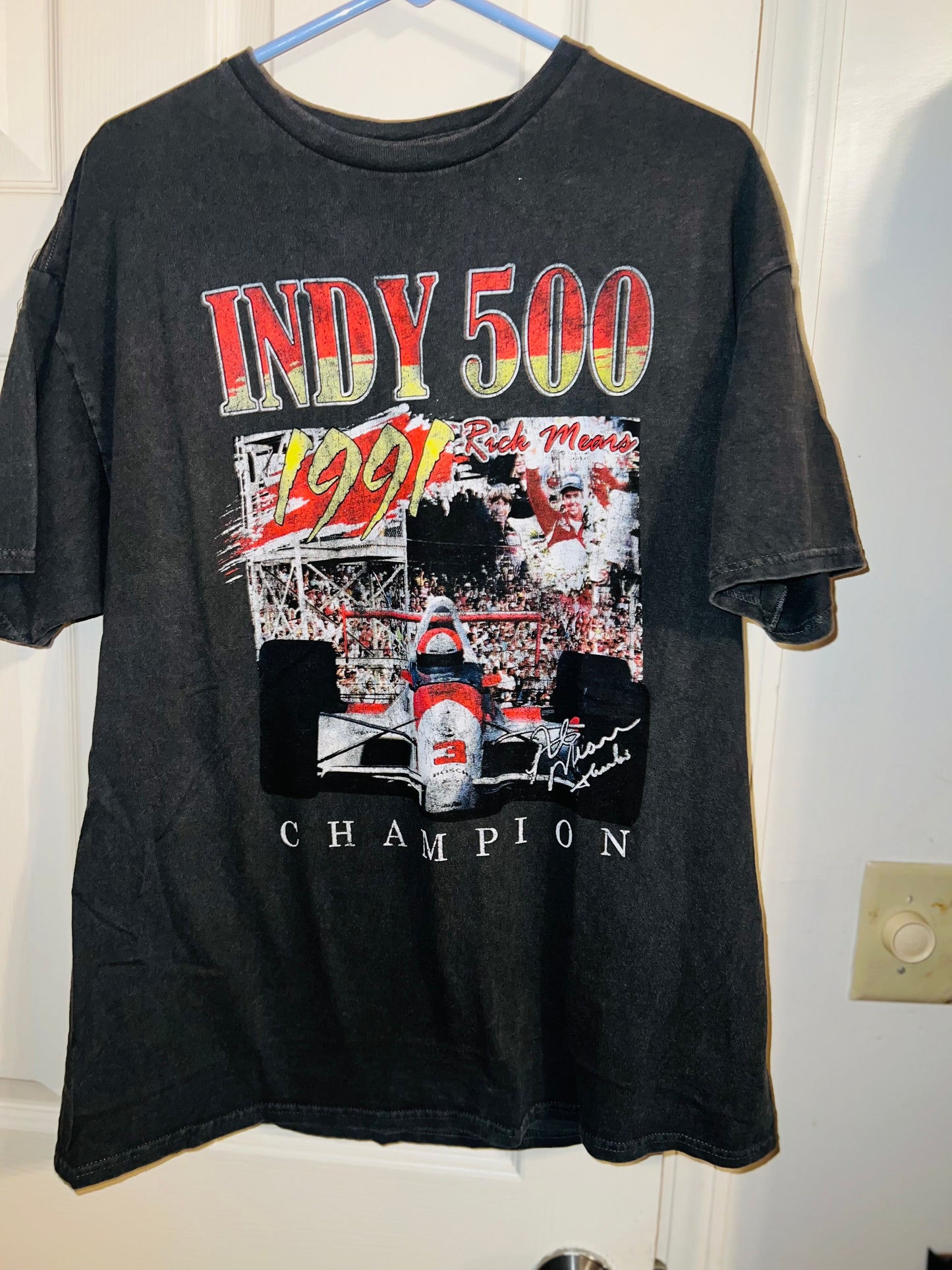 Indy 500 Oversized Distressed Tee