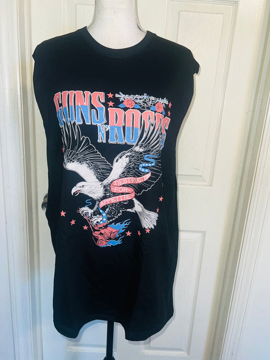 Guns N’ Roses Oversized Distressed Tank