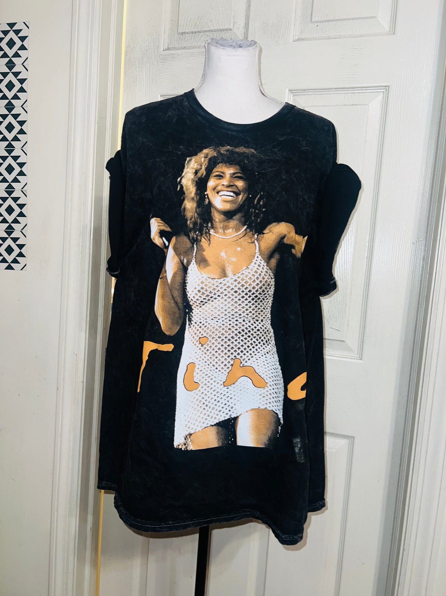 Tina Turner Oversized Distressed Tee