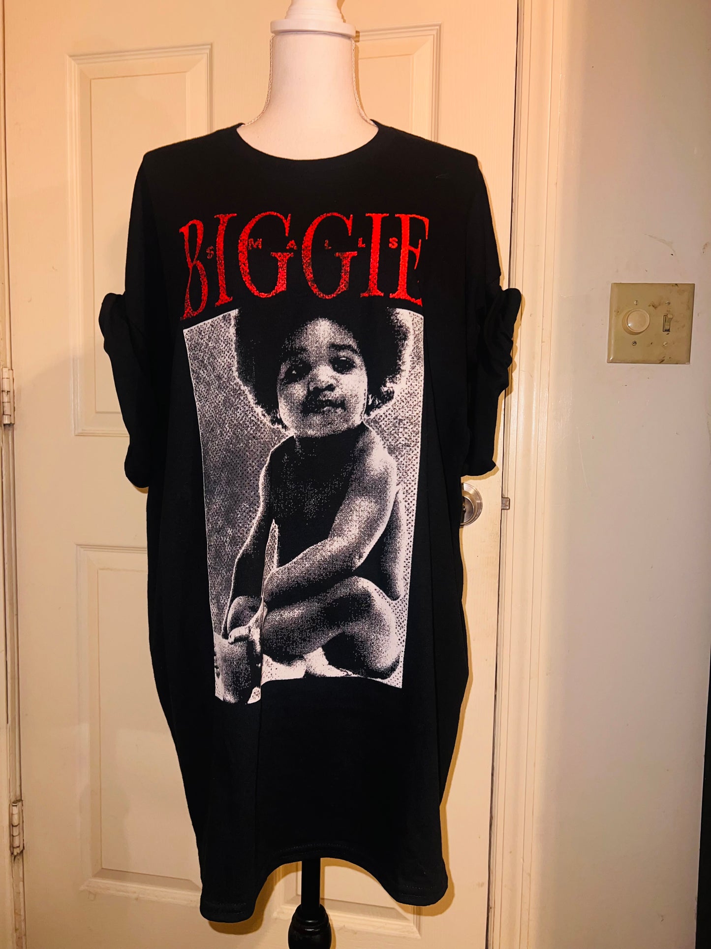 Biggie Smalls Oversized Distressed Tee