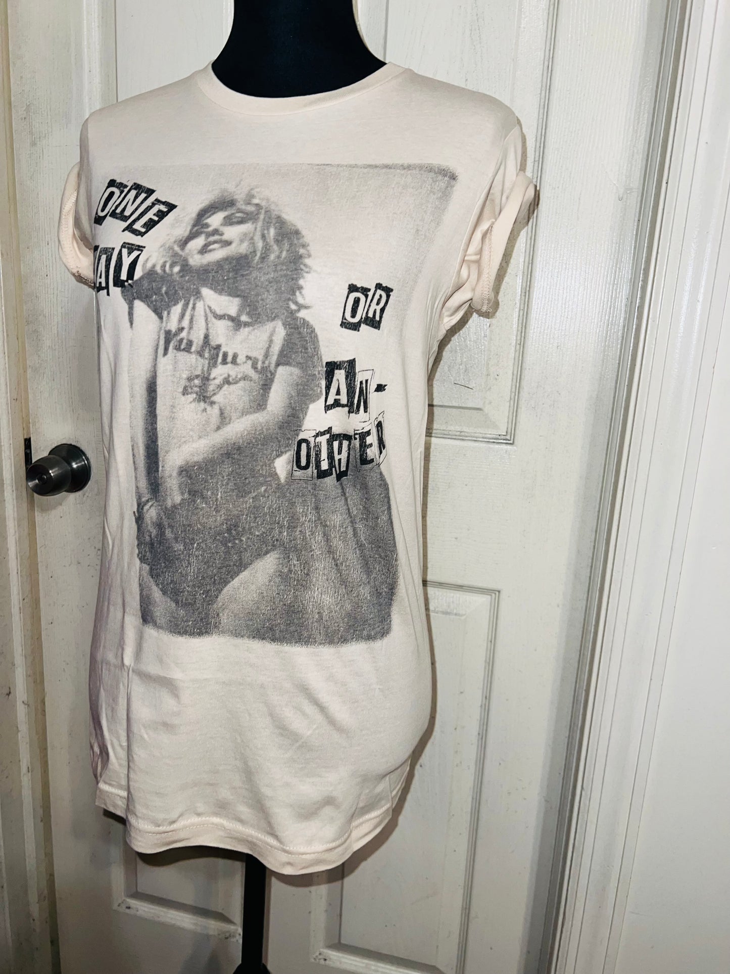 Blondie Oversized Distressed T-Shirt