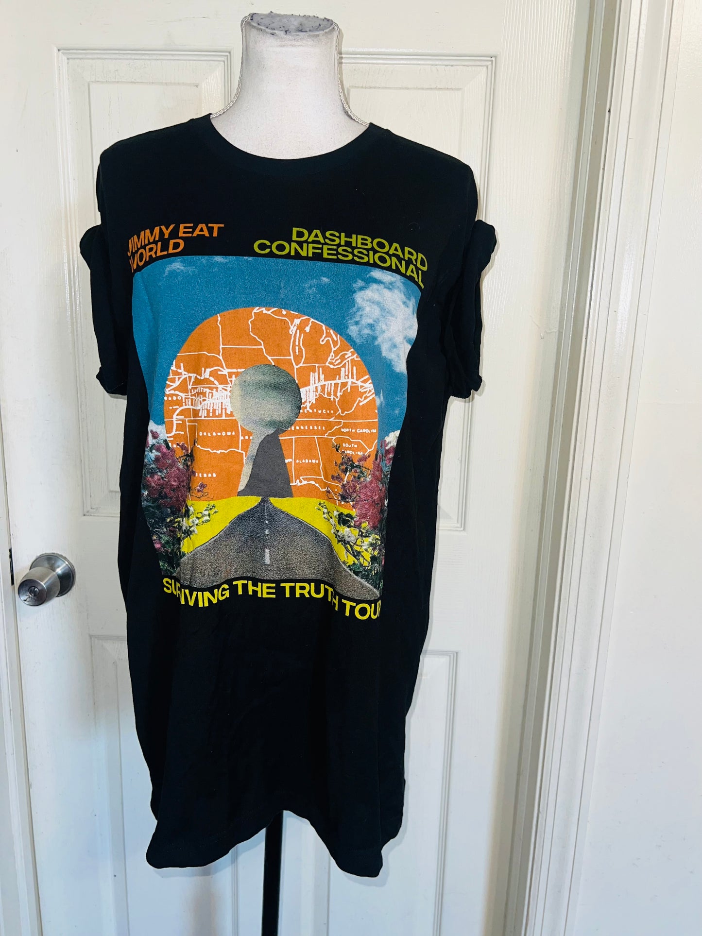 Dashboard Confessional / Jimmy Eat World Double Sided Distressed Tee