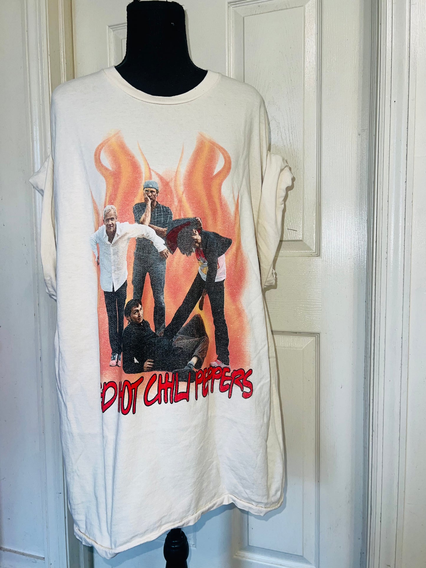 Red Hot Chili Peppers Oversized Distressed Tee