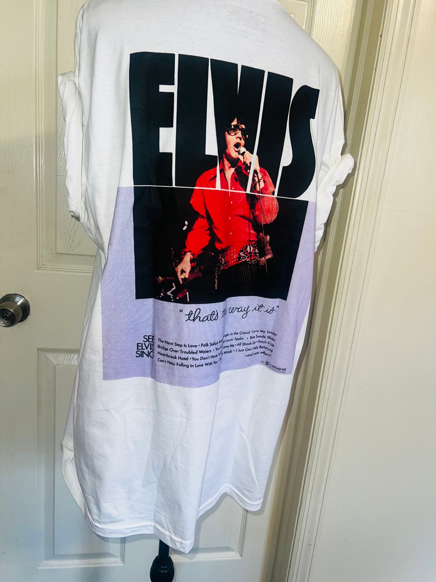 Elvis Double Sided Oversized Distressed Tee
