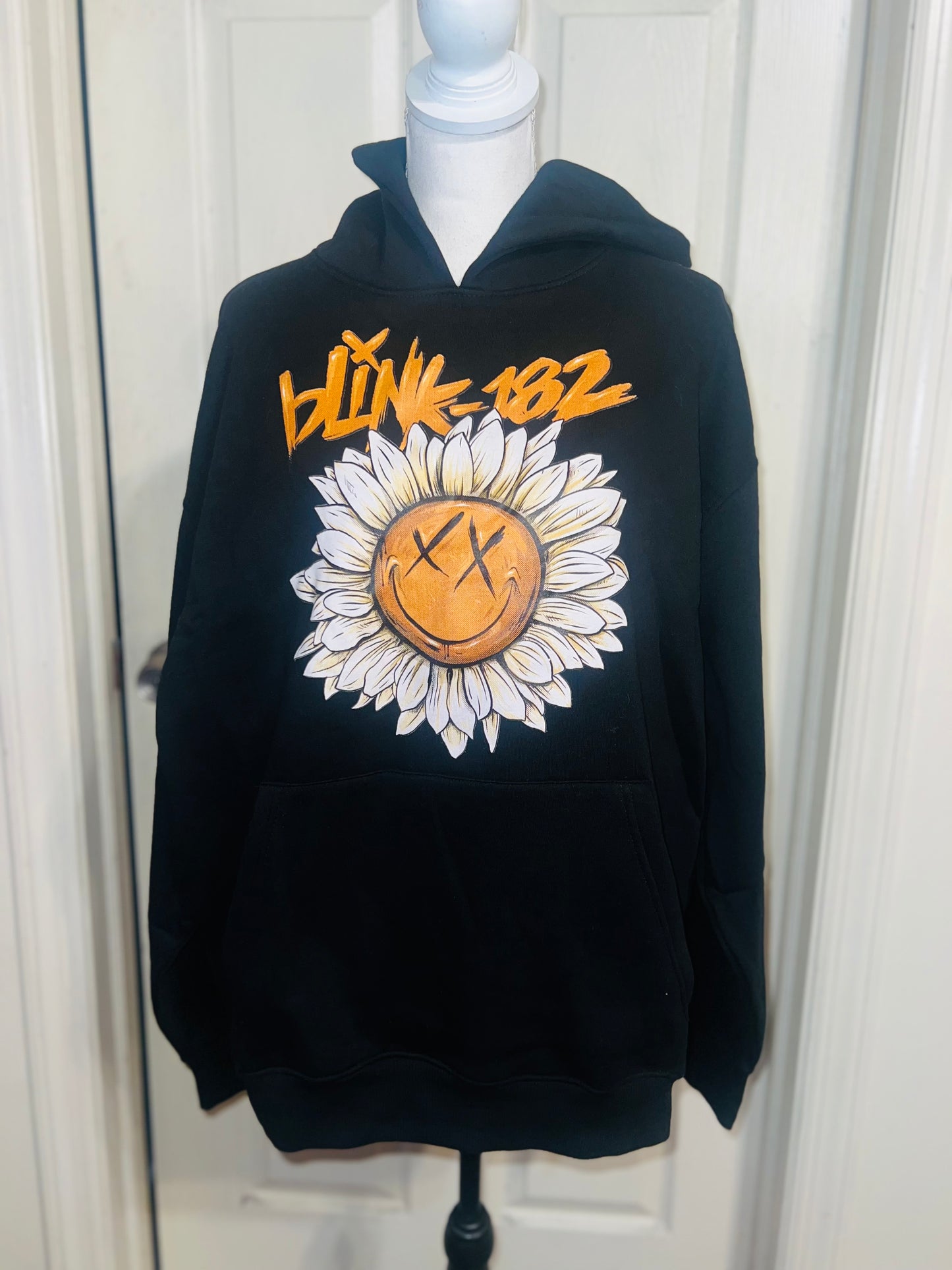 Blink 182 Oversized Distressed Sweatshirt