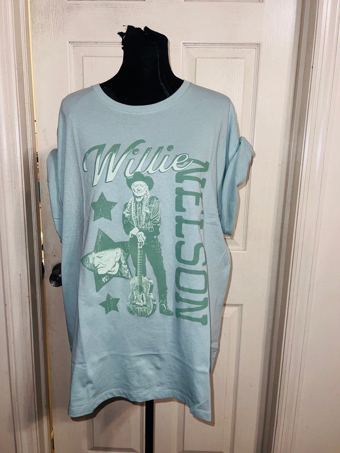 Willie Nelson Oversized Distressed Tee