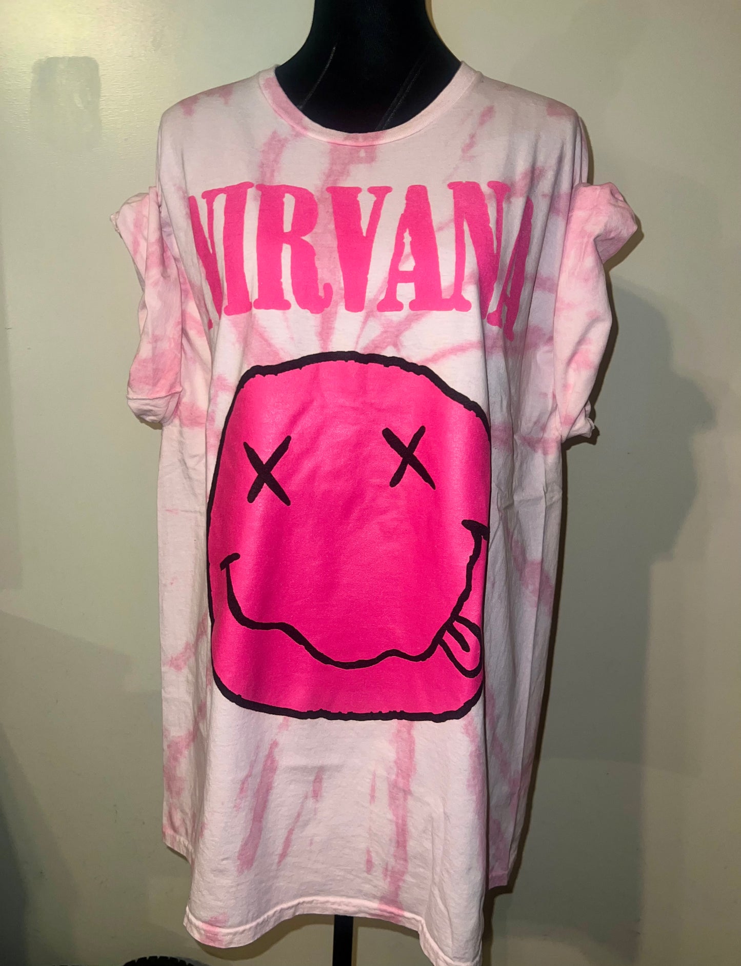Nirvana Oversized Distressed Tee