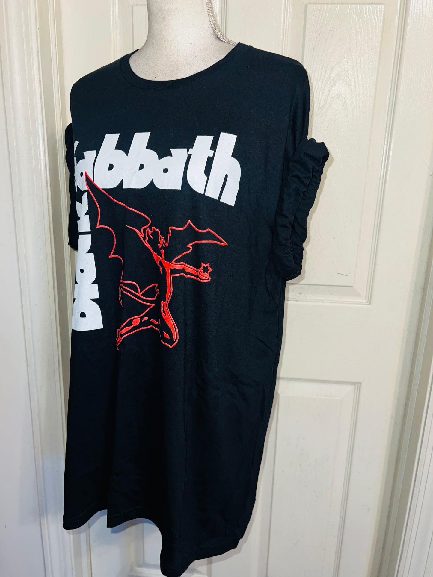 Black Sabbath Oversized Distressed Tee