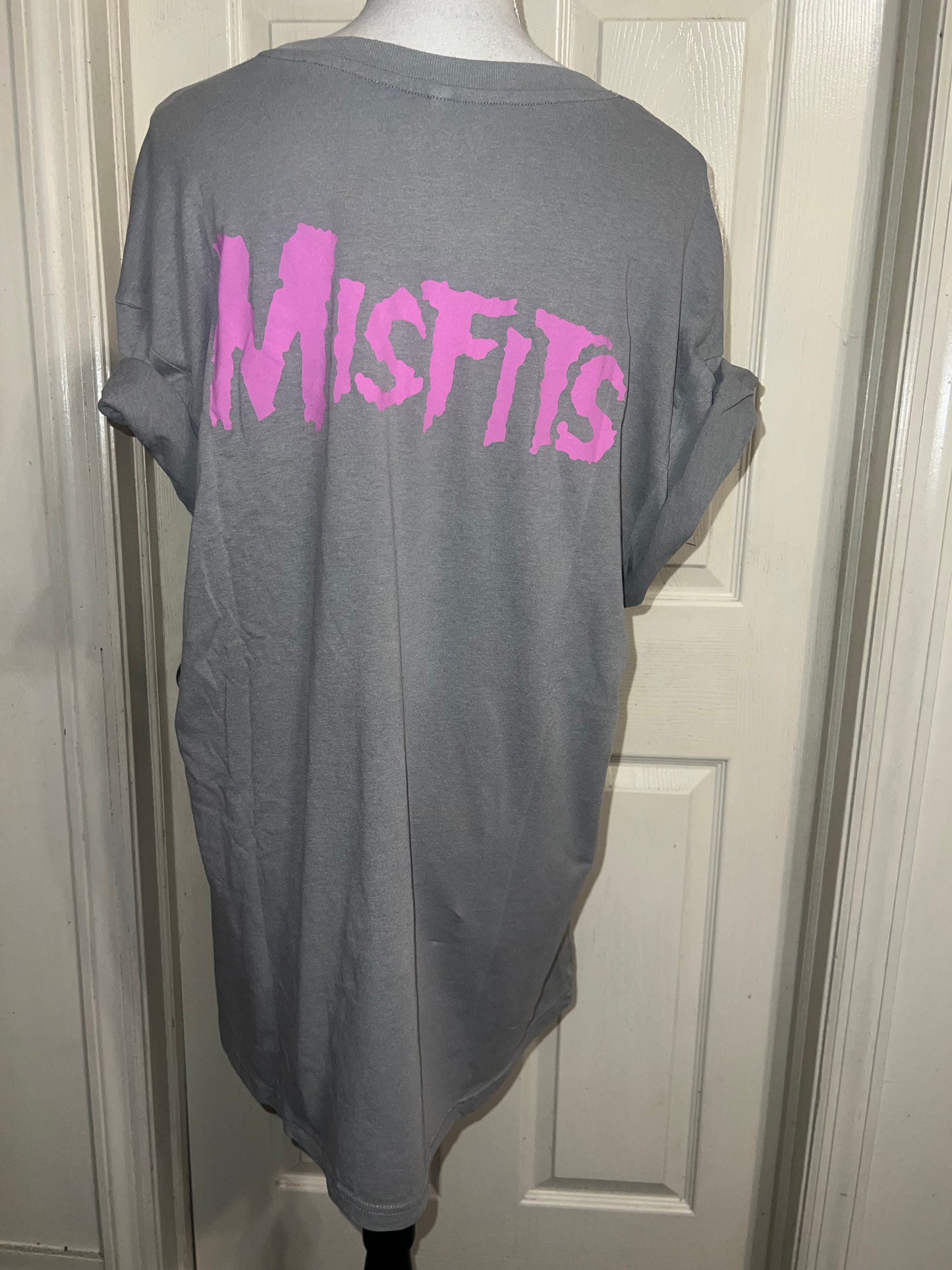 Misfits Double Sided Oversized Distressed Tee