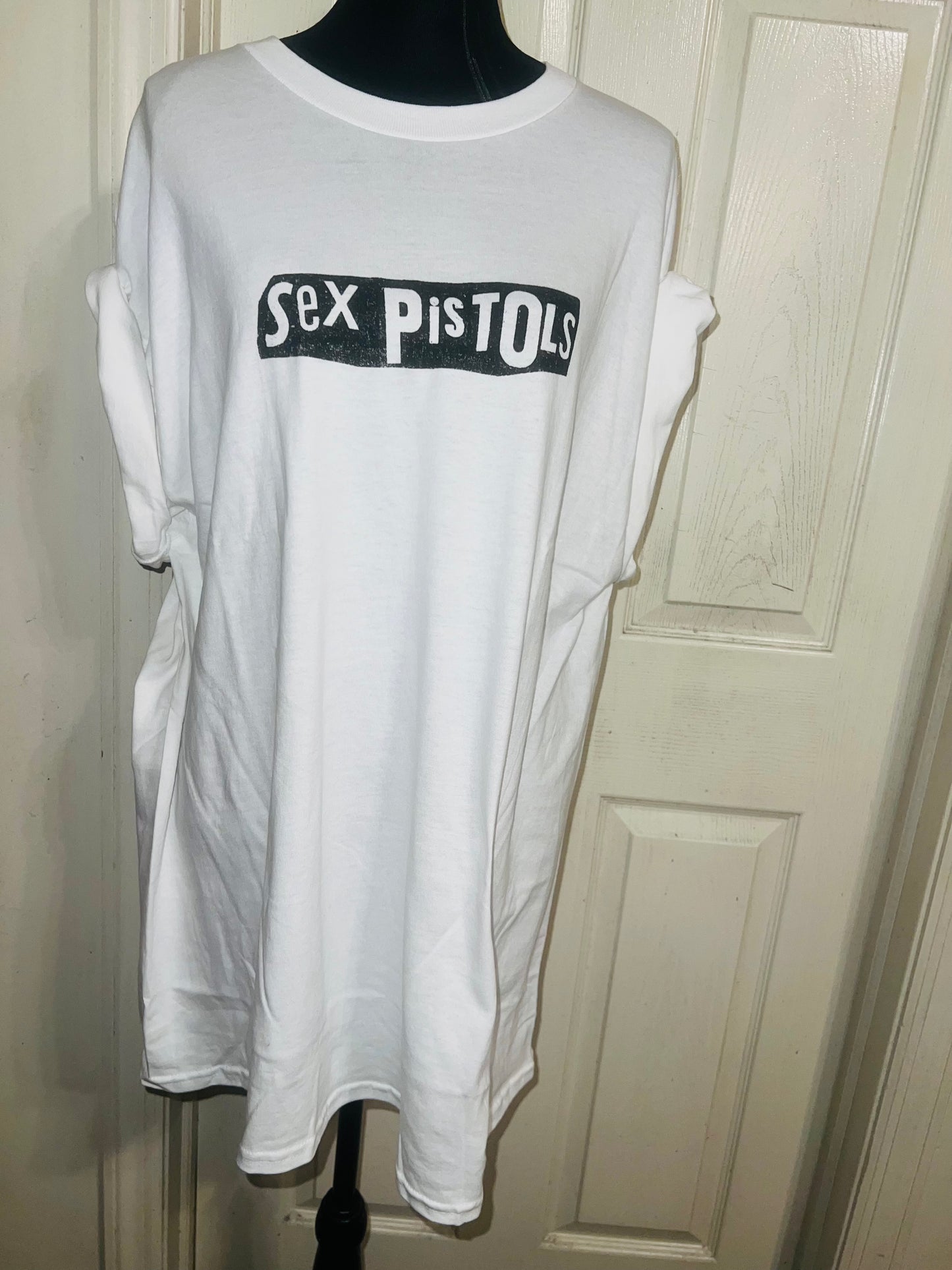 The Sex Pistols Double Sided Oversized Distressed Tee