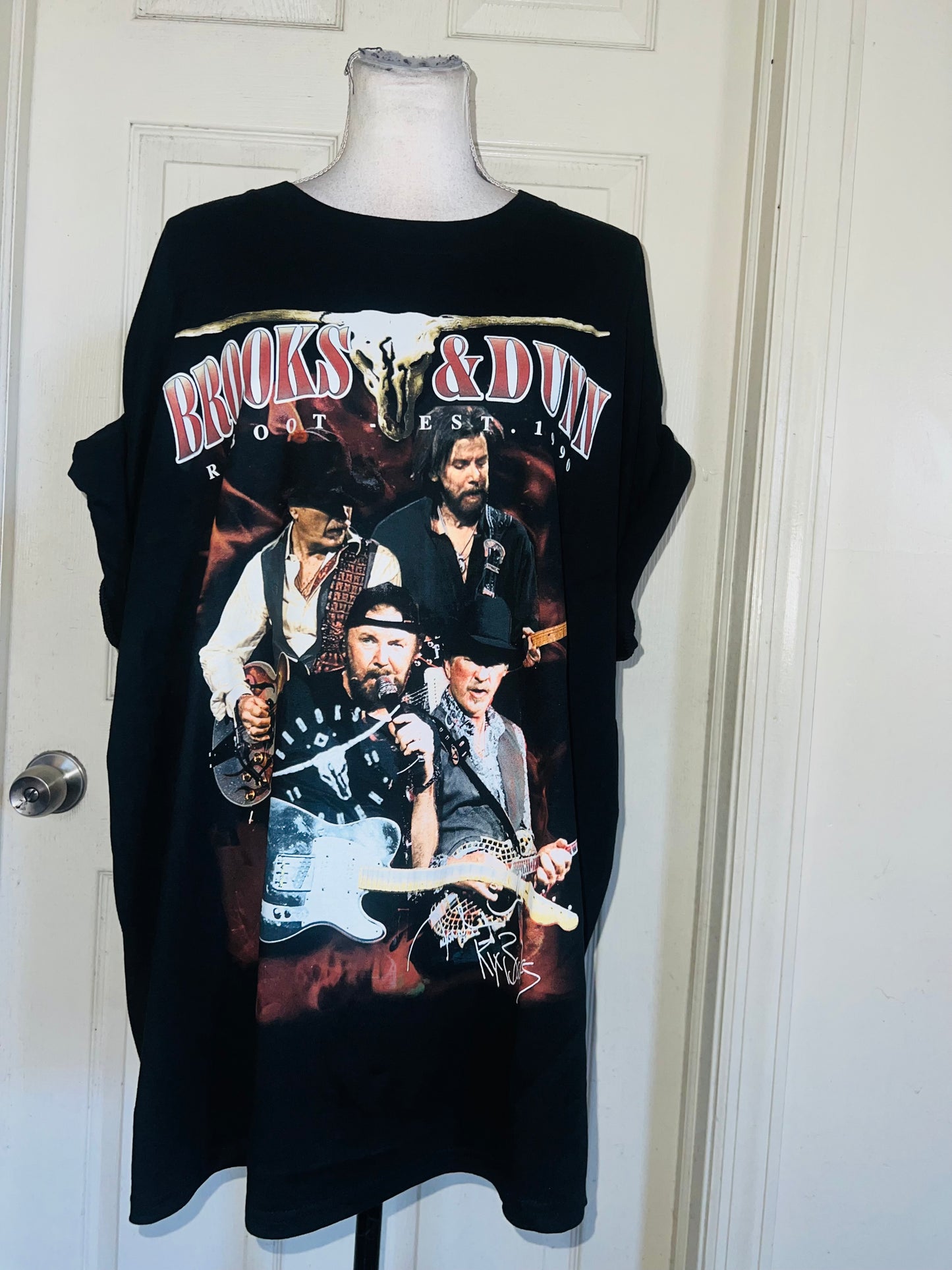 Brooks & Dunn Oversized Distressed Tee
