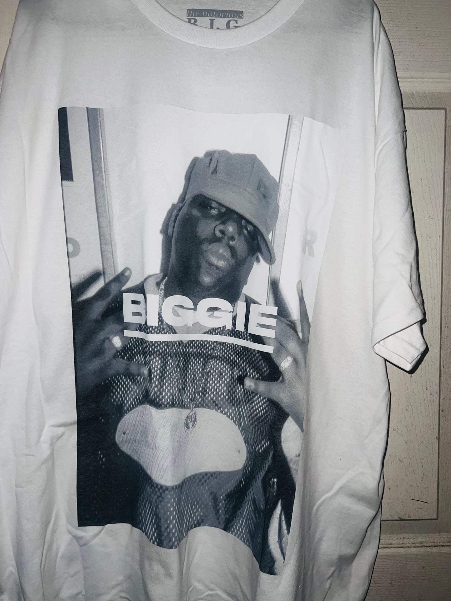 Biggie Smalls Oversized Distressed Tee