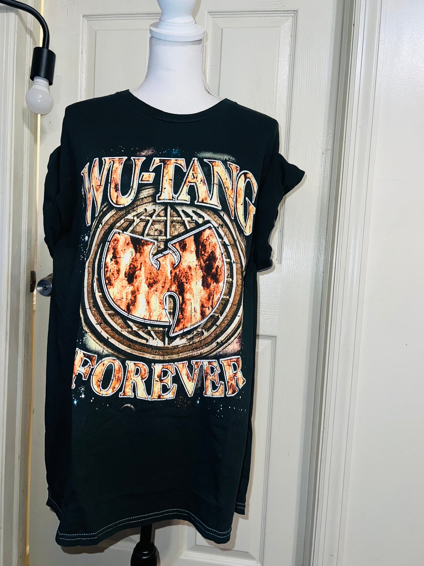 Wu-Tang Clan Double Sided Oversized Distressed Tee