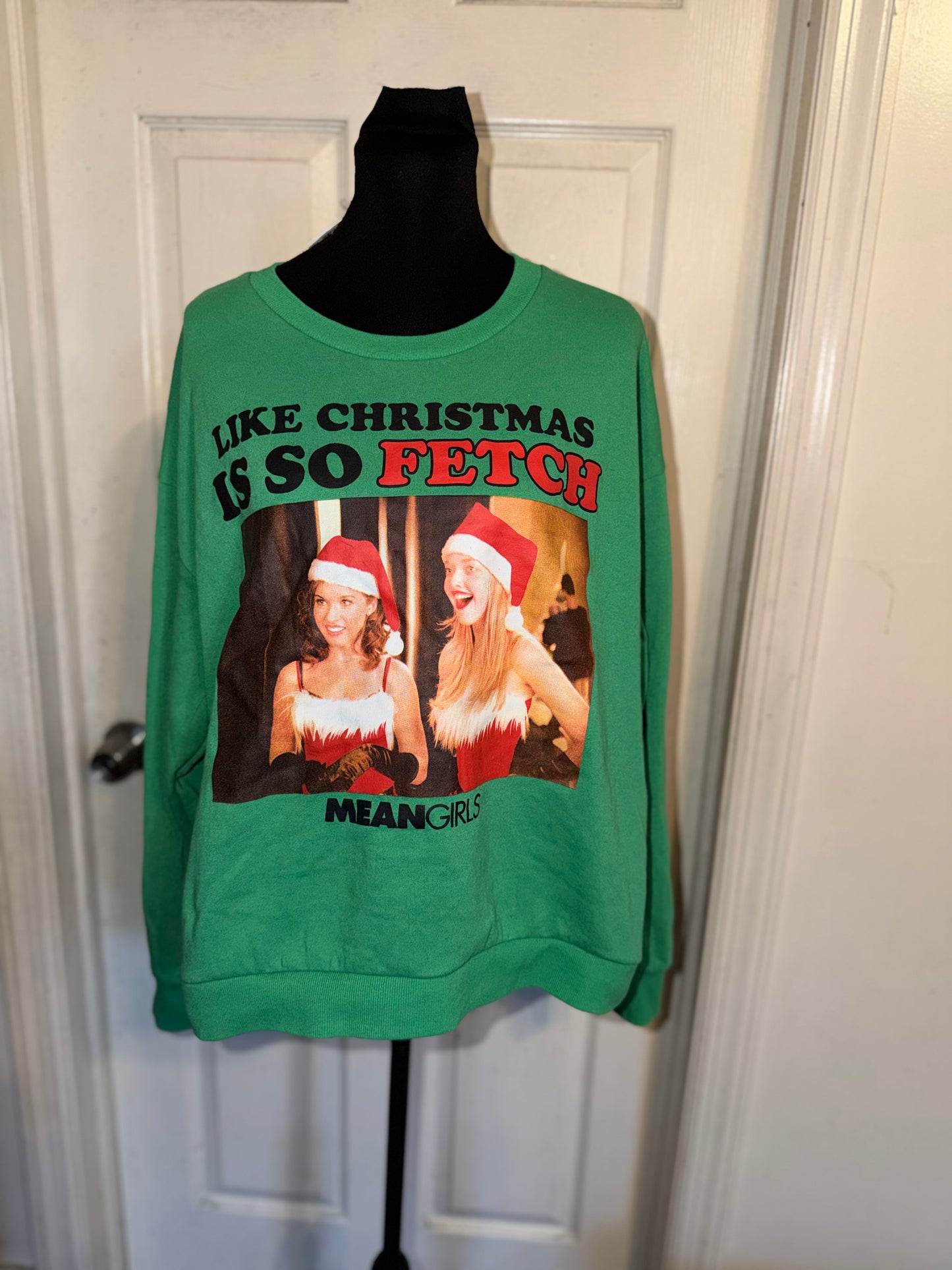 Mean Girls Holiday Oversized Distressed Sweatshirt
