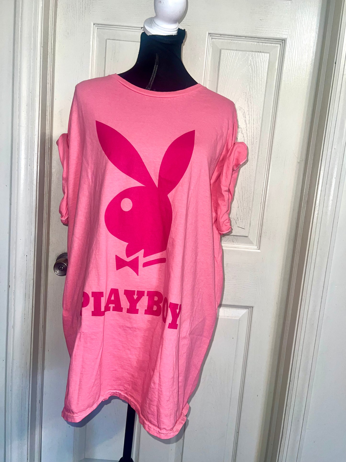 Playboy Oversized Distressed Tee