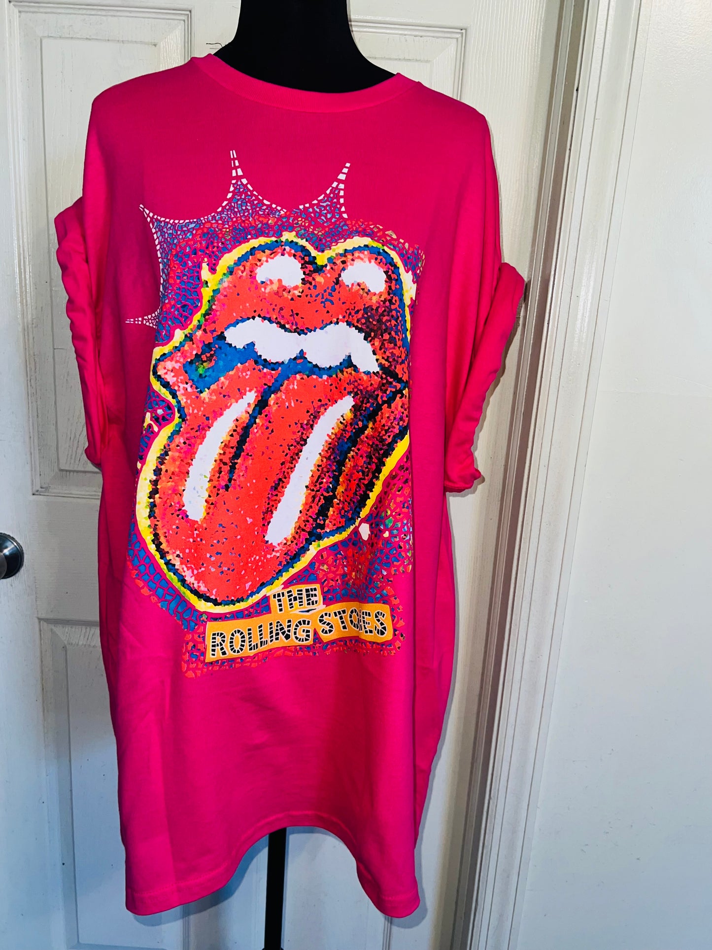 Rolling Stones Oversized Distressed Tee