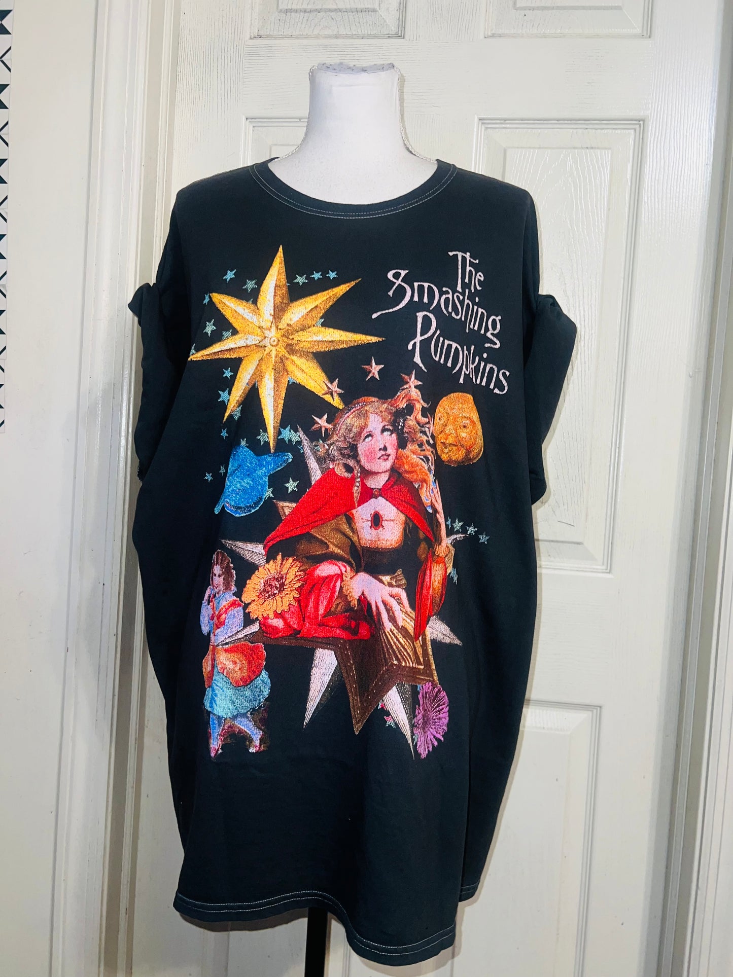 The Smashing Pumpkins Oversized Distressed Tee
