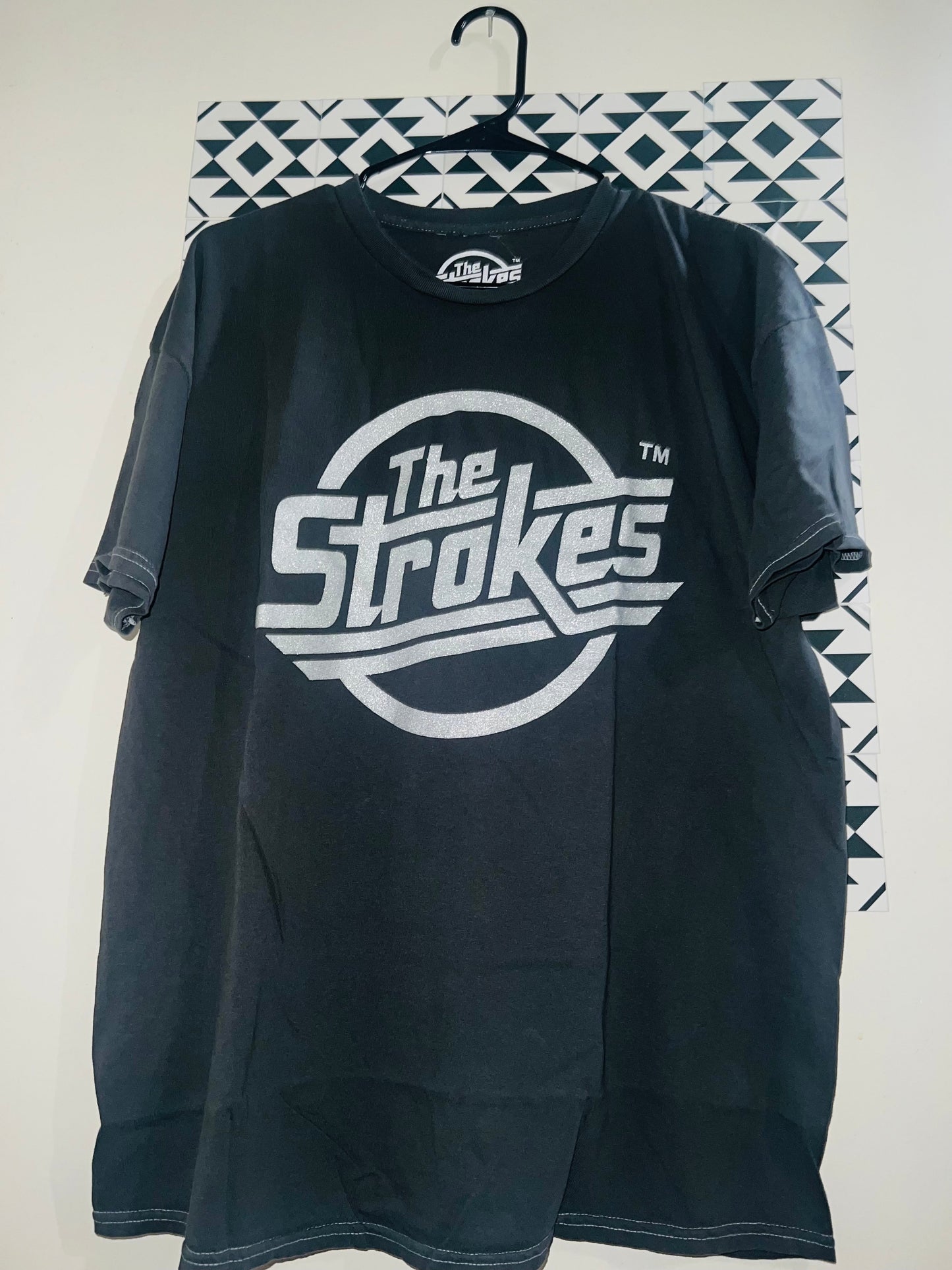 The Strokes Oversized Distressed Tee